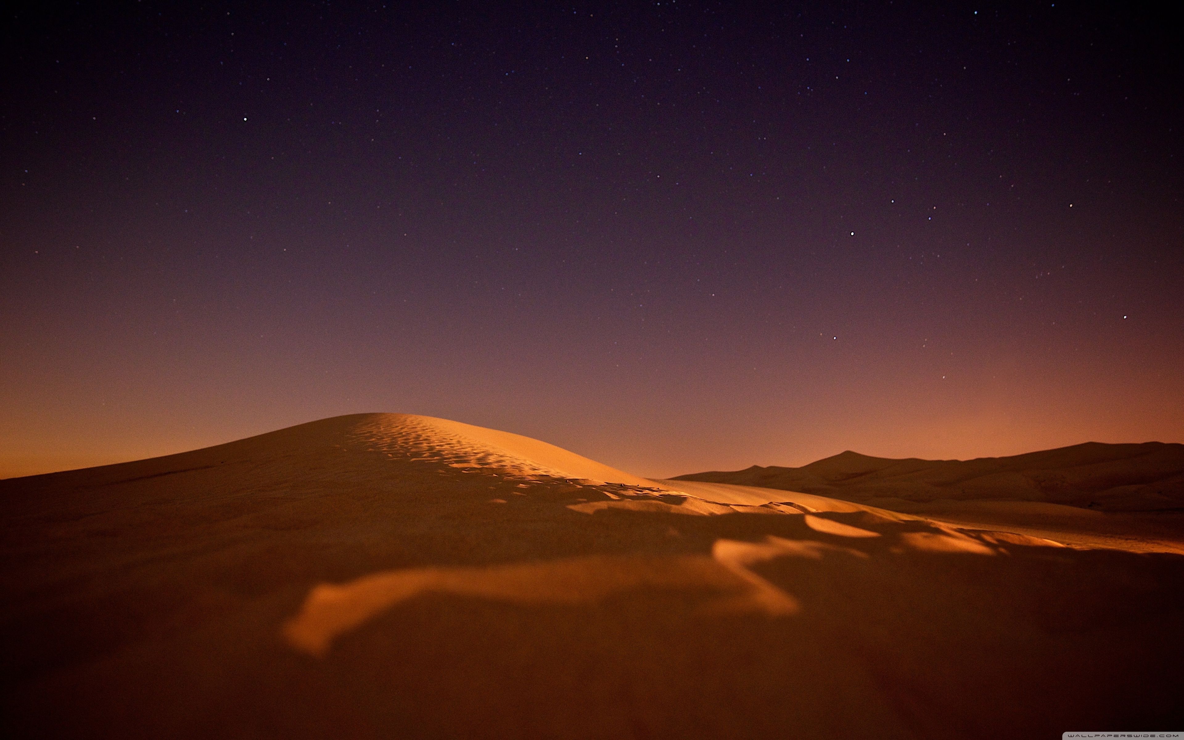 Dune del deserto di notte, 3840x2400 4K Ultra HD, Monitor 4K