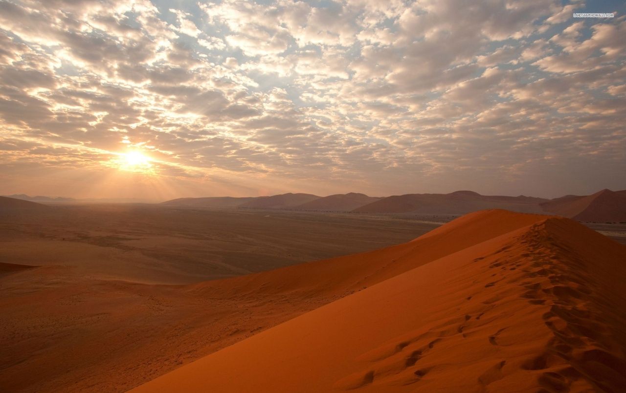 Alba su dune del deserto, 1280x804 HD, ROG Asus Laptop