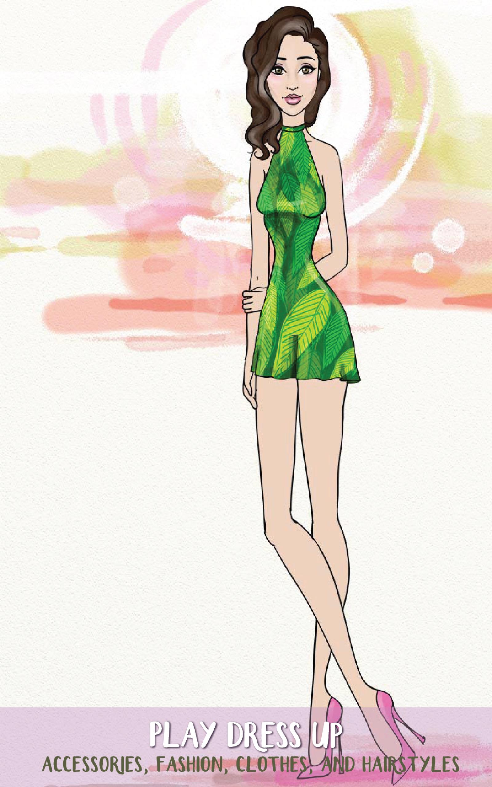Illustrazione donna moda capelli neri, 1280x800 720p, MacBook Air