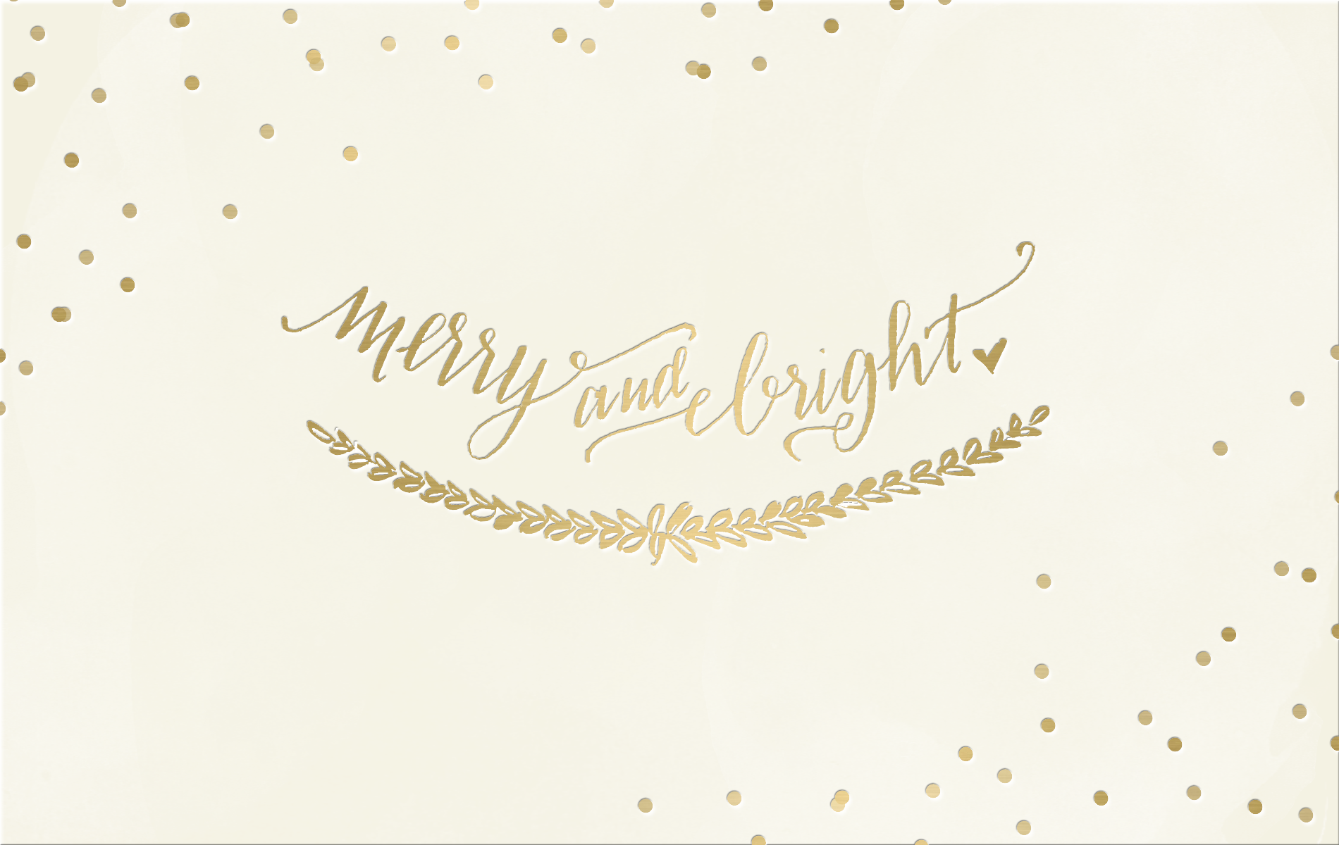 Merry and bright scritta dorata, 1900x1200 HD, PC
