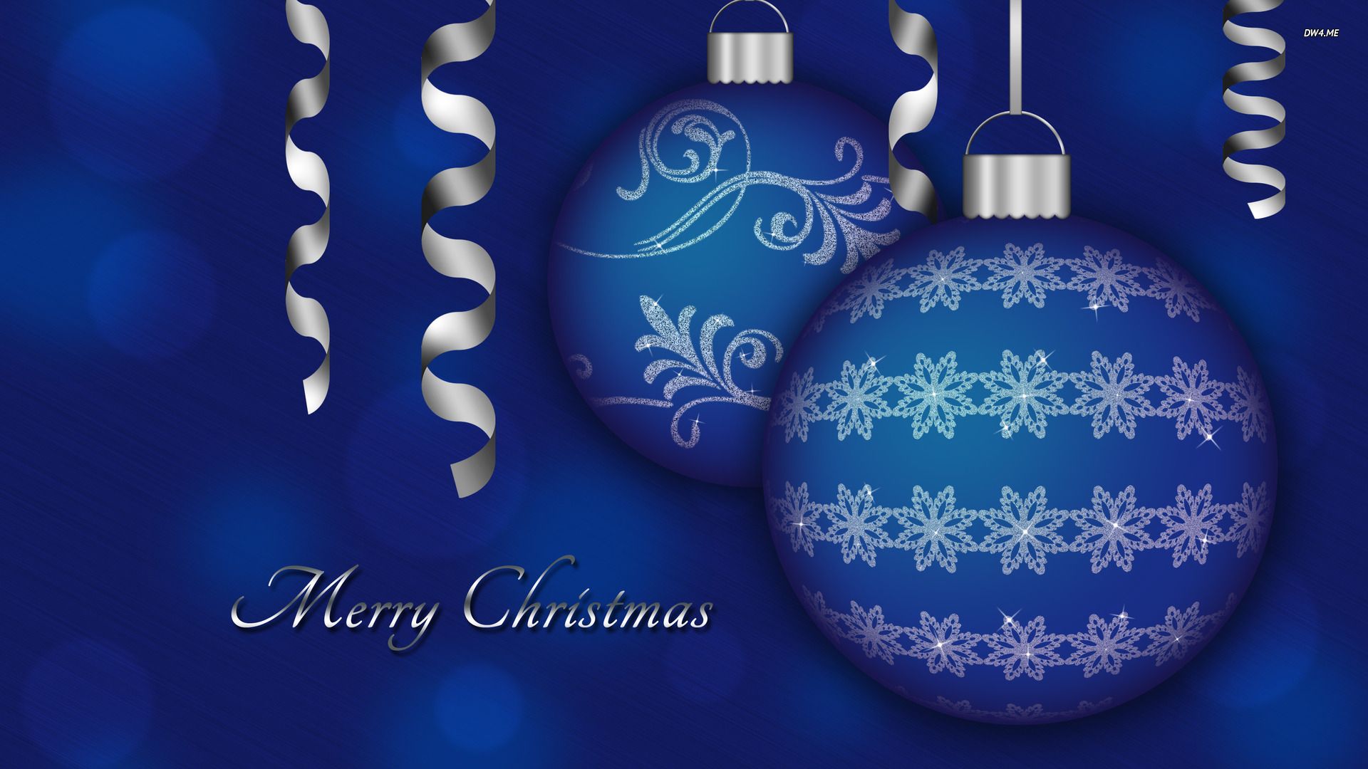 Palline di Natale blu argento, 1920x1080 Full HD, Monitor Gaming