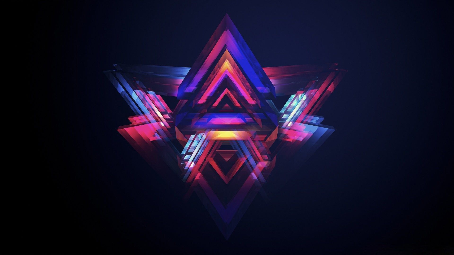 Triangoli astratti geometrici colorati, sfondi per Desktop, 1920x1080 Full HD, PC Desktop