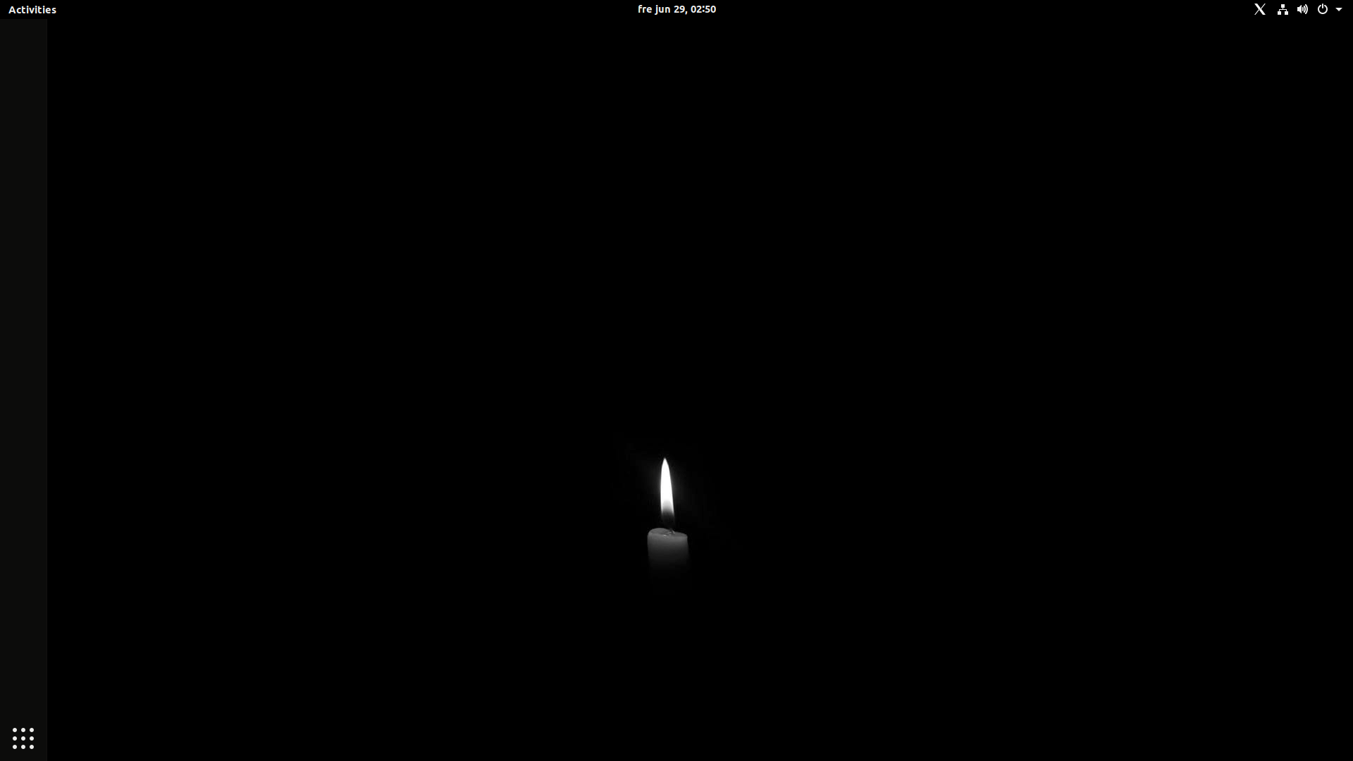 Candela accesa desktop nero, 1920x1080 Full HD, Desktop