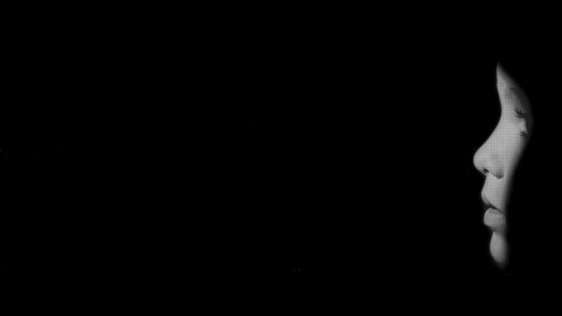 Profilo volto su nero, 1920x1080 Full HD 1080p, Desktop