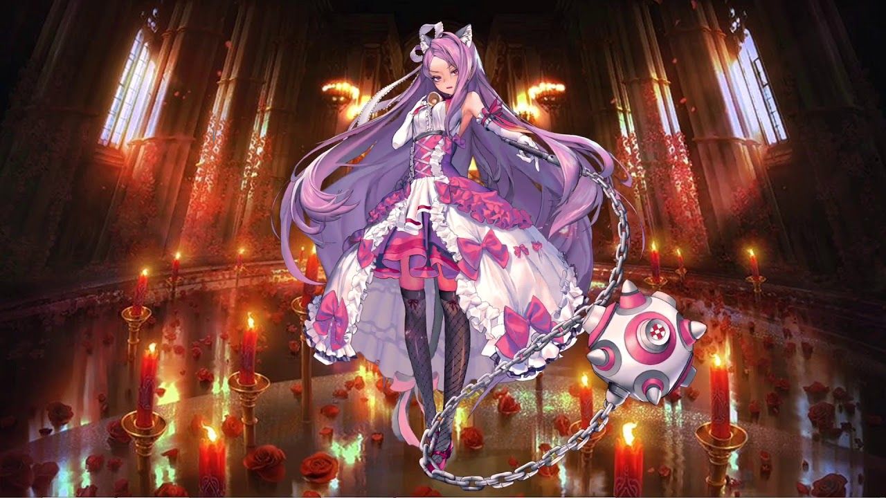 Ragazza anime abito viola, 1280x720 720p, PC