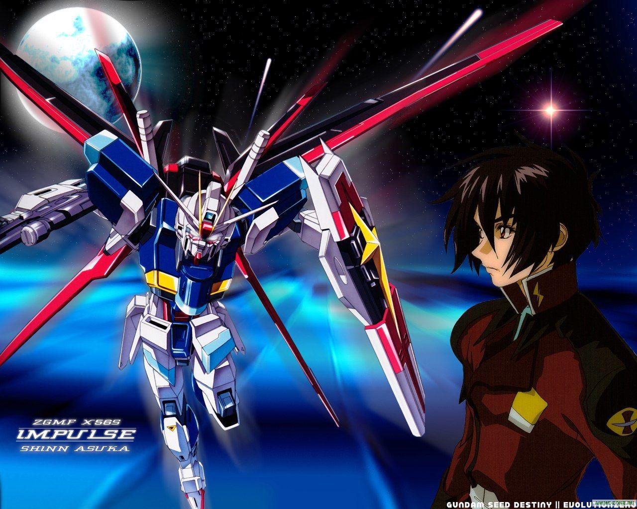 Gundam Impulse e Shinn Asuka, 1280x1024 HD, Desktop