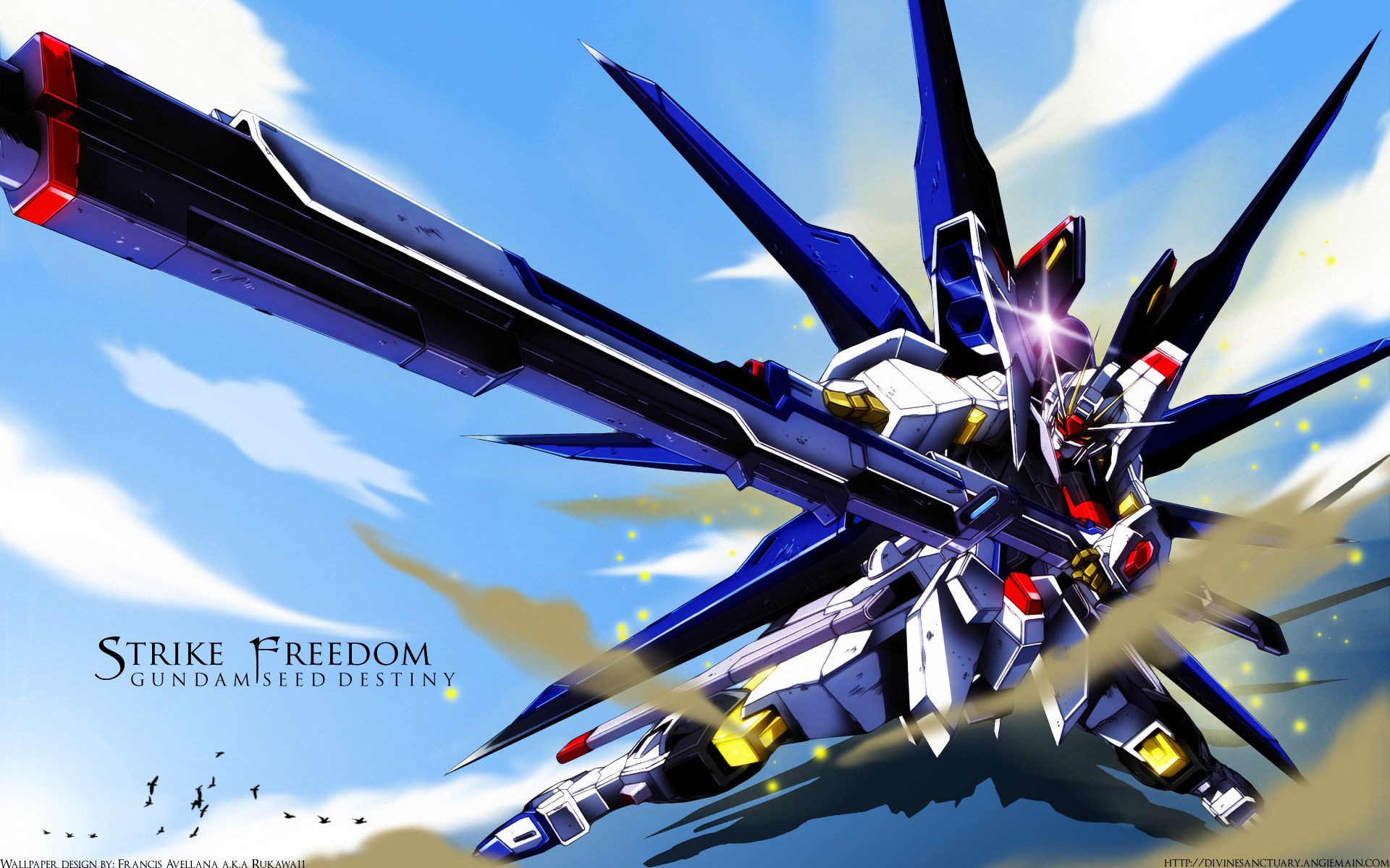 Strike Freedom Gundam Seed Destiny, 1920x1200 Full HD+, Desktop