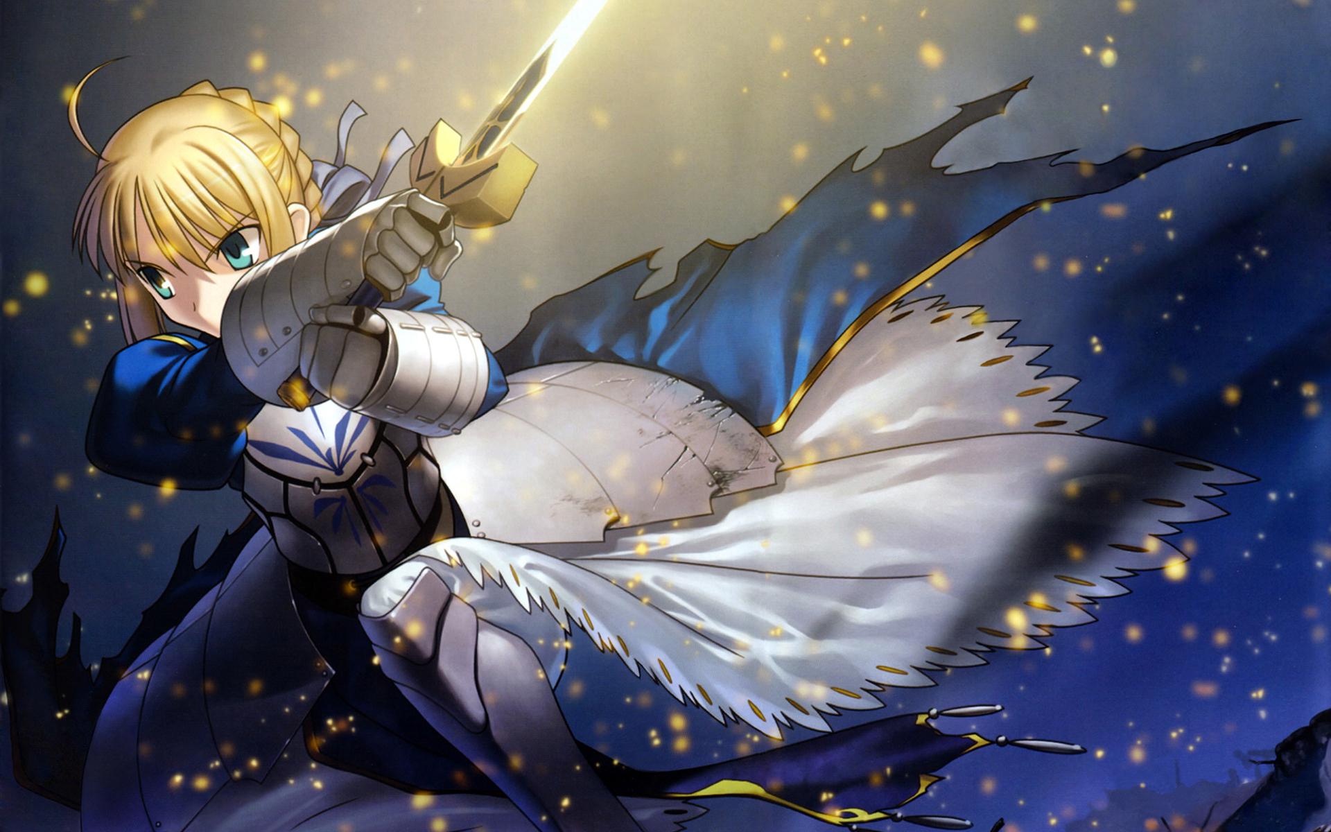 Saber Fate con spada, 1920x1200 WUXGA, Laptop