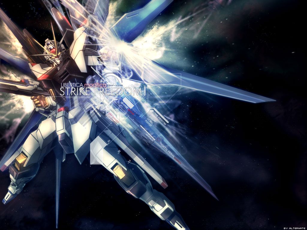 Gundam Seed Destiny robot spaziale, 1024x768 HD, PC