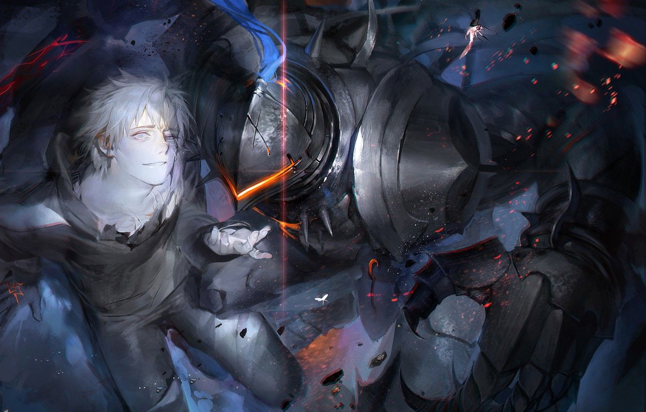 Guerriero anime con robot corazzato, 1332x850 720p, Acer Nitro
