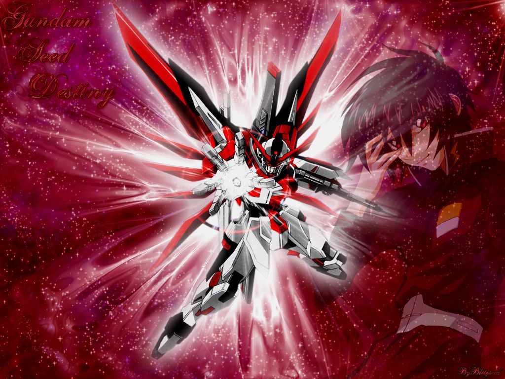 Gundam Seed Destiny mecha rosso, 1024x768 HD, PC
