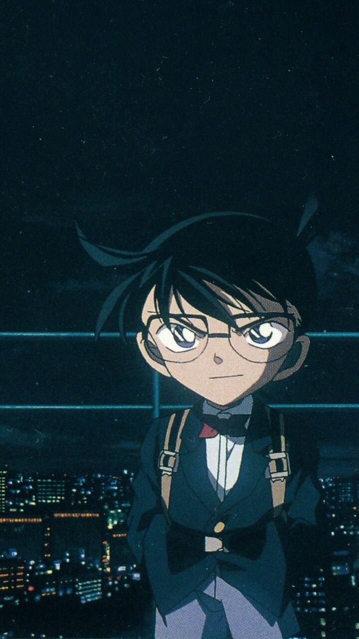 Conan Edogawa notte città, Shinichi Kudo, 720x1280 Full HD Verticale, iPhone Plus