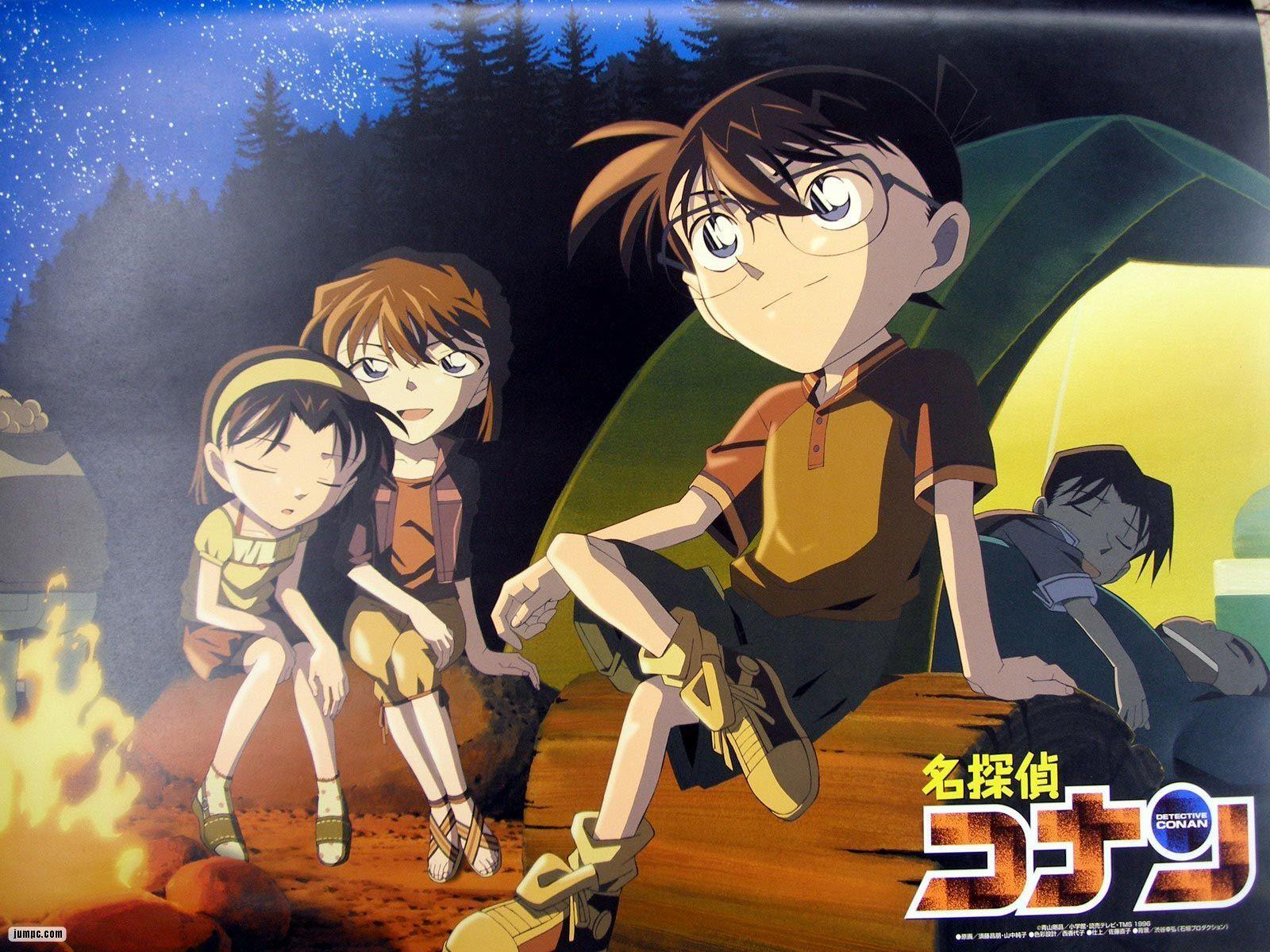 Conan Edogawa con lente d'ingrandimento, 1024x1024 HD, PC Desktop