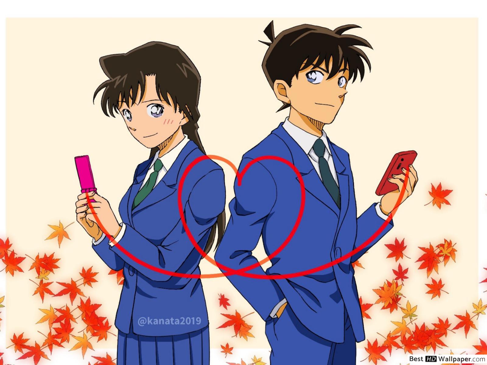 Ran e Shinichi, Detective Conan, Gosho Aoyama, 1600x1200 900p, Desktop