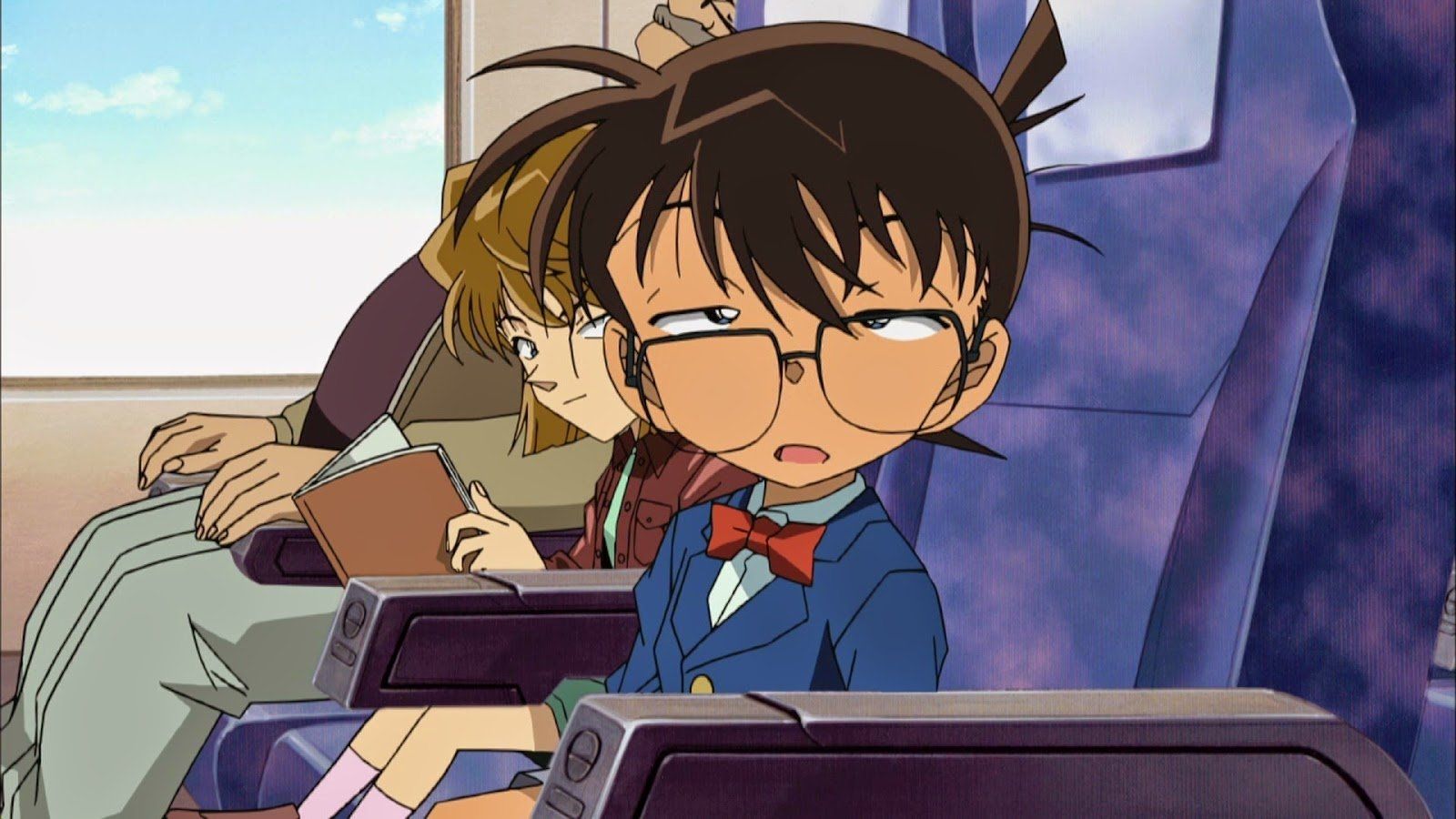 Conan Edogawa sfondo blu, 1488x1115 720p, PC