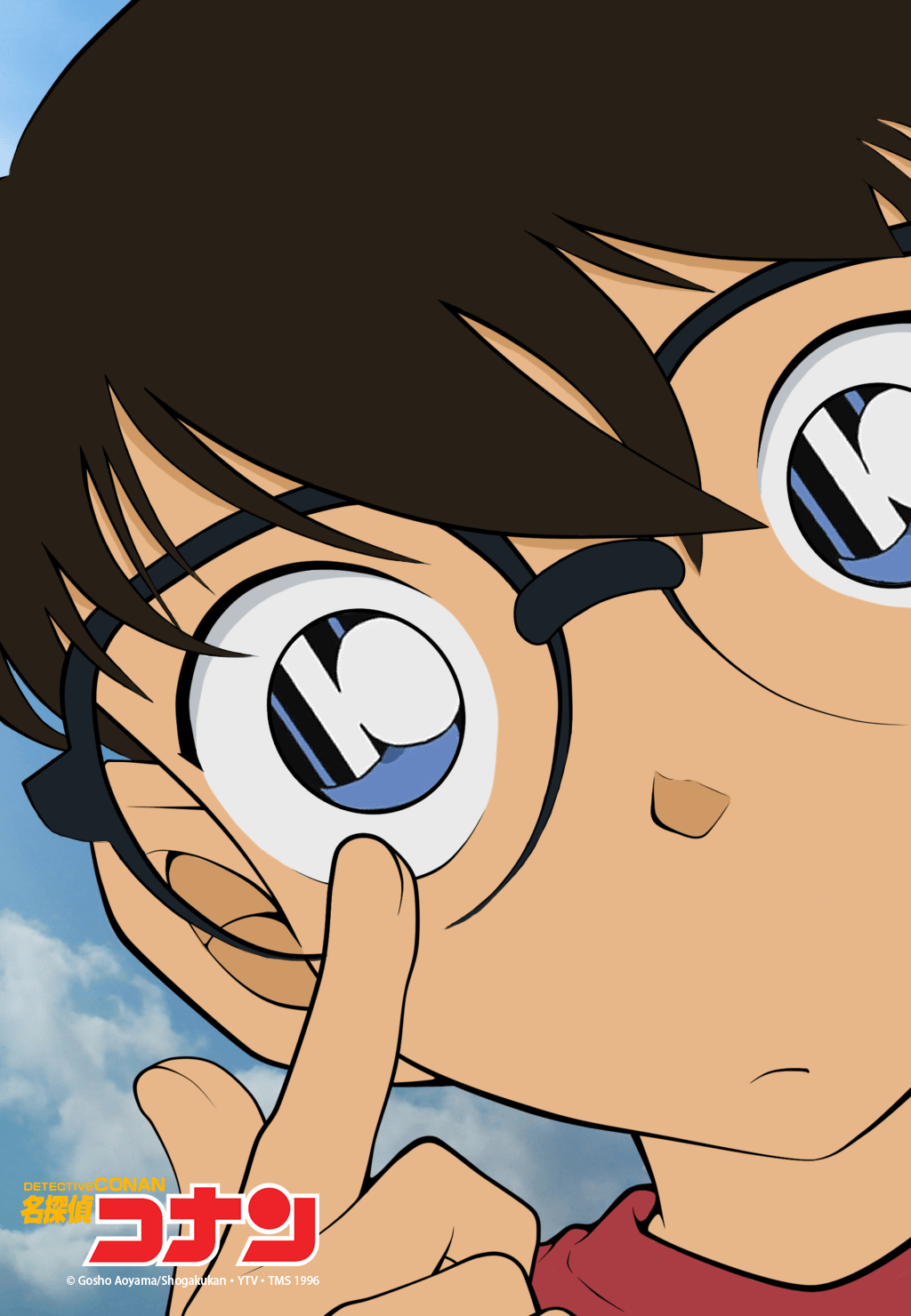 Conan Edogawa occhiali primo piano, Detective Conan, 1024x1480 Full HD Verticale, iPhone Plus