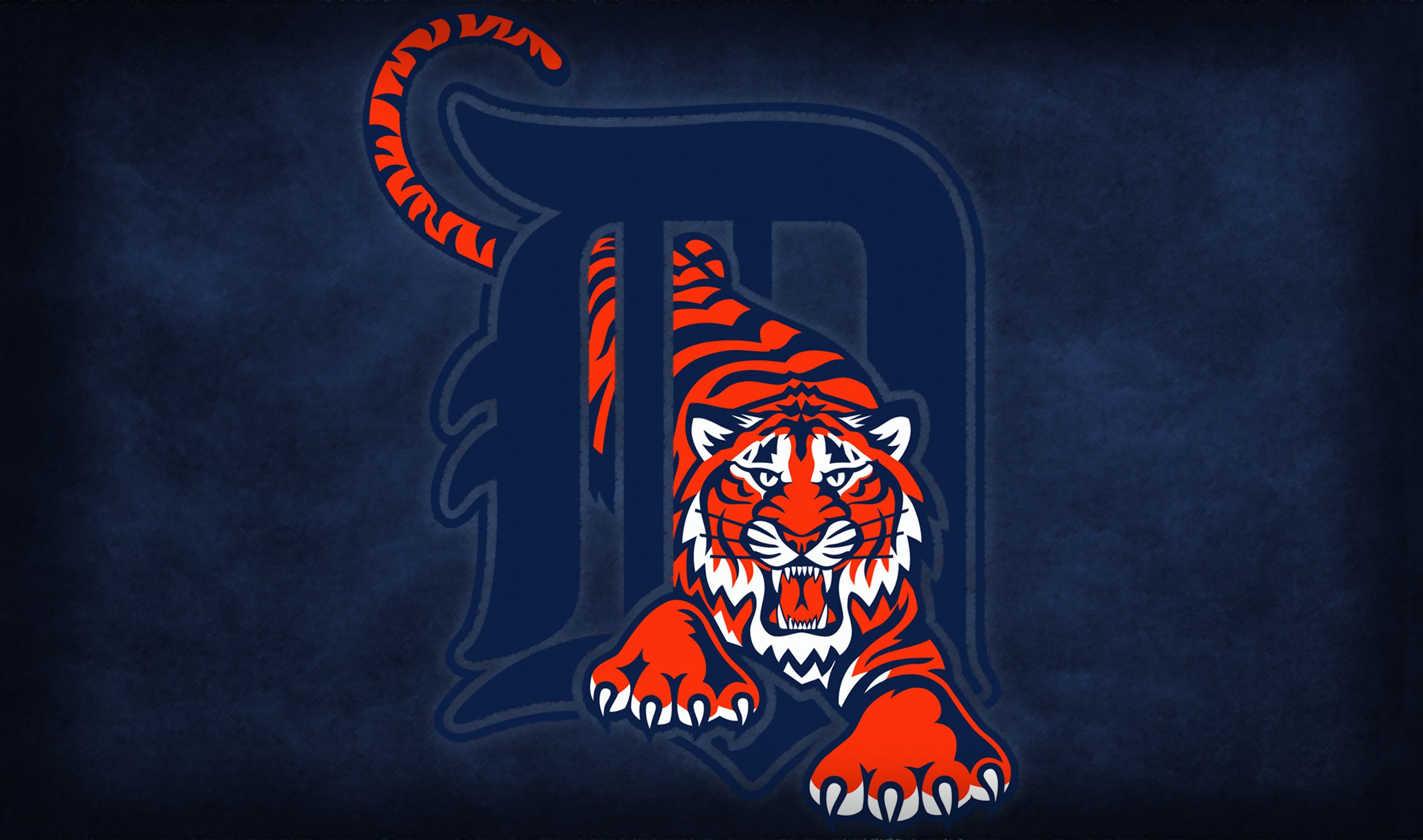 Logo Detroit Tigers tigre, 2541x1500 alta risoluzione, PC