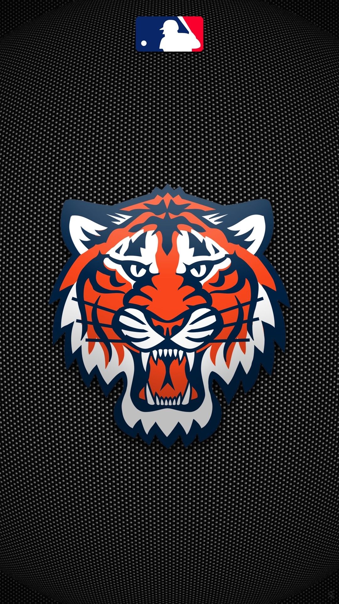 Logo tigre Detroit Tigers, baseball, 1080x1920 Verticale, iPhone Pro Max