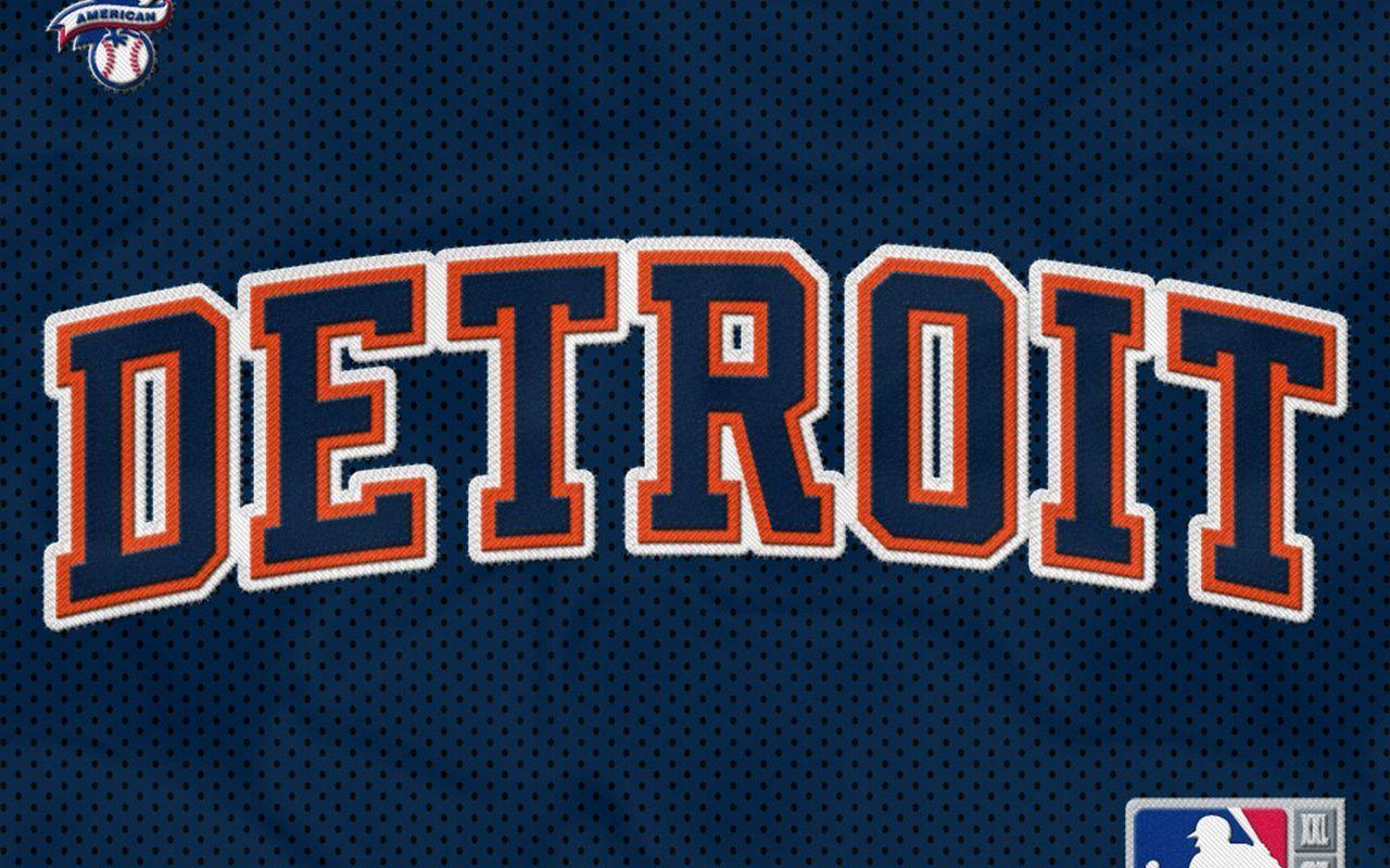Loghi Detroit Tigers su blu, 2500x2500 2K, Desktop