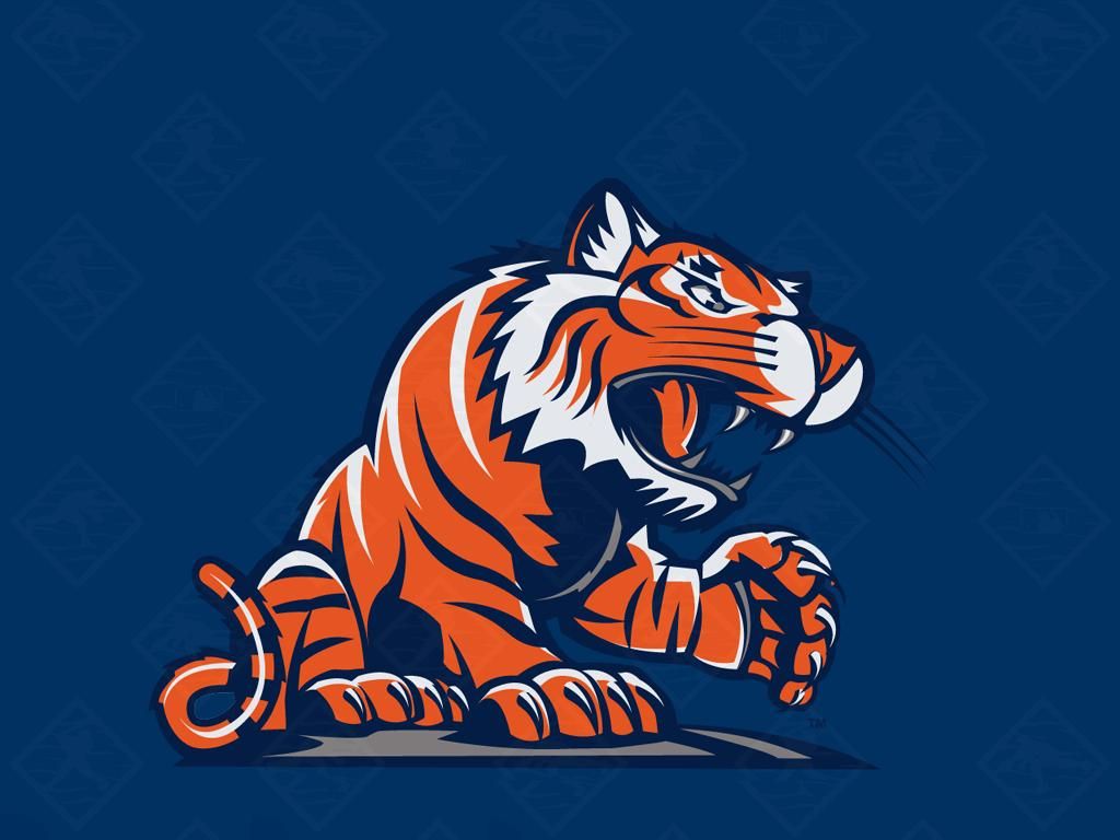 Logo tigre Detroit Tigers, 1024x768 HD, iMac