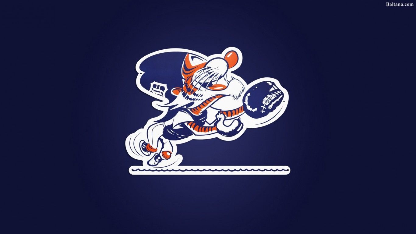 Logo Detroit Tigers grigio, 1920x1080 Full HD, Laptop