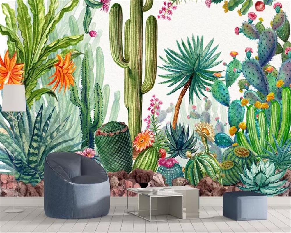 Murale cactus tropicale acquerello, 1000x800 HD, Desktop
