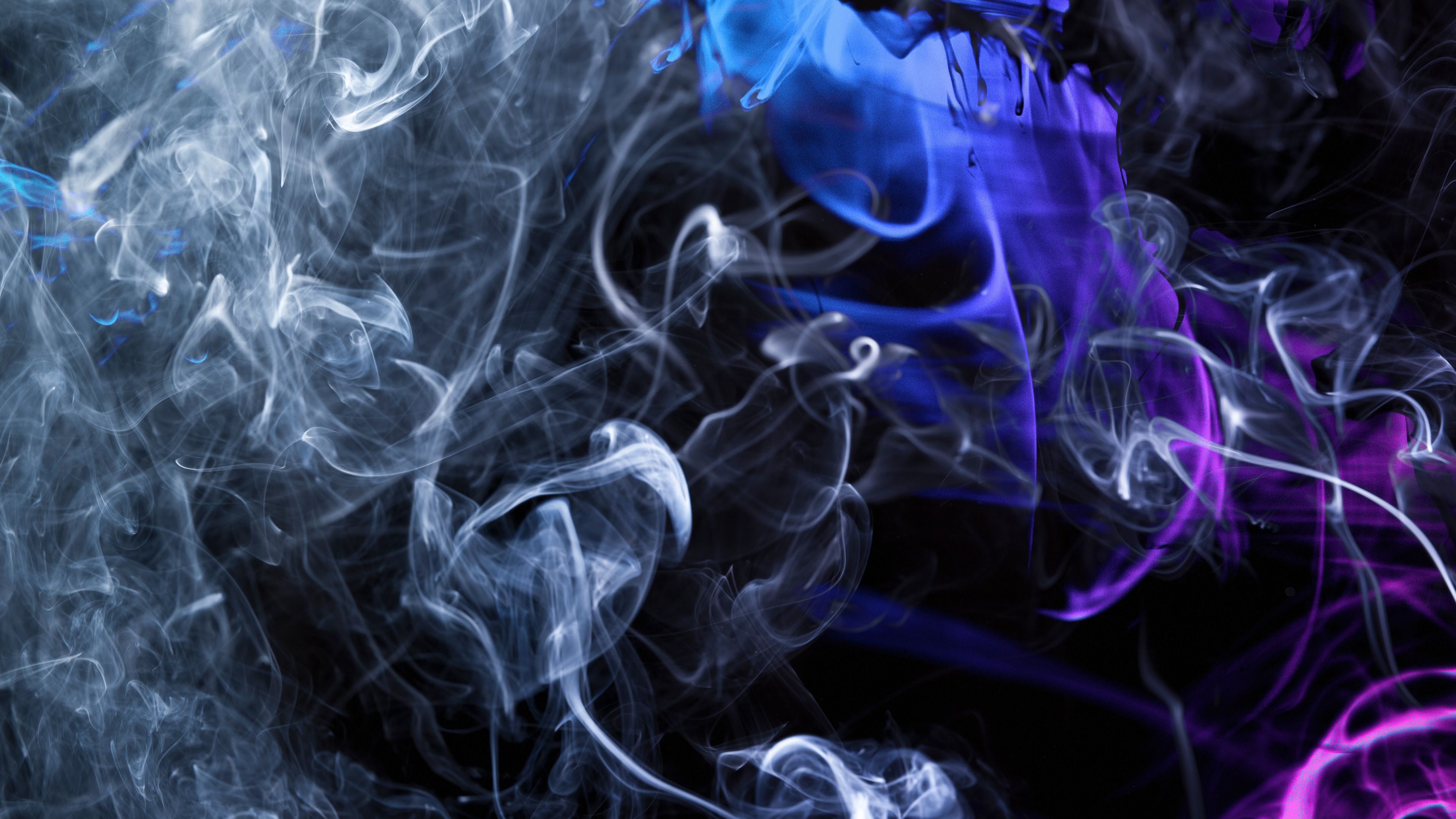 Fumo astratto blu e viola, 3840x2160 UHD, PC 4K