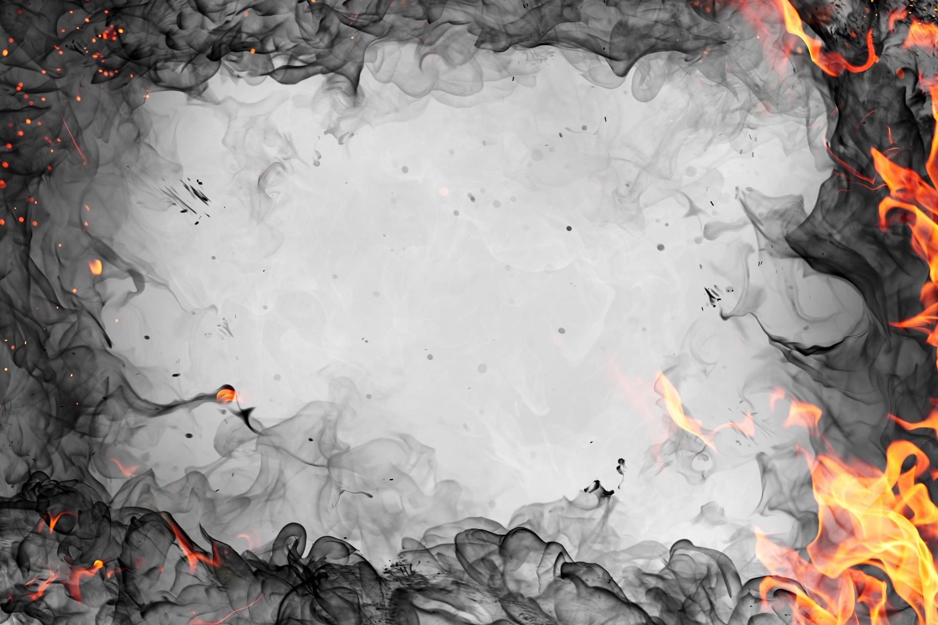 Fumo nero e fiamme cornice, 1920x1280 Full HD+, PC