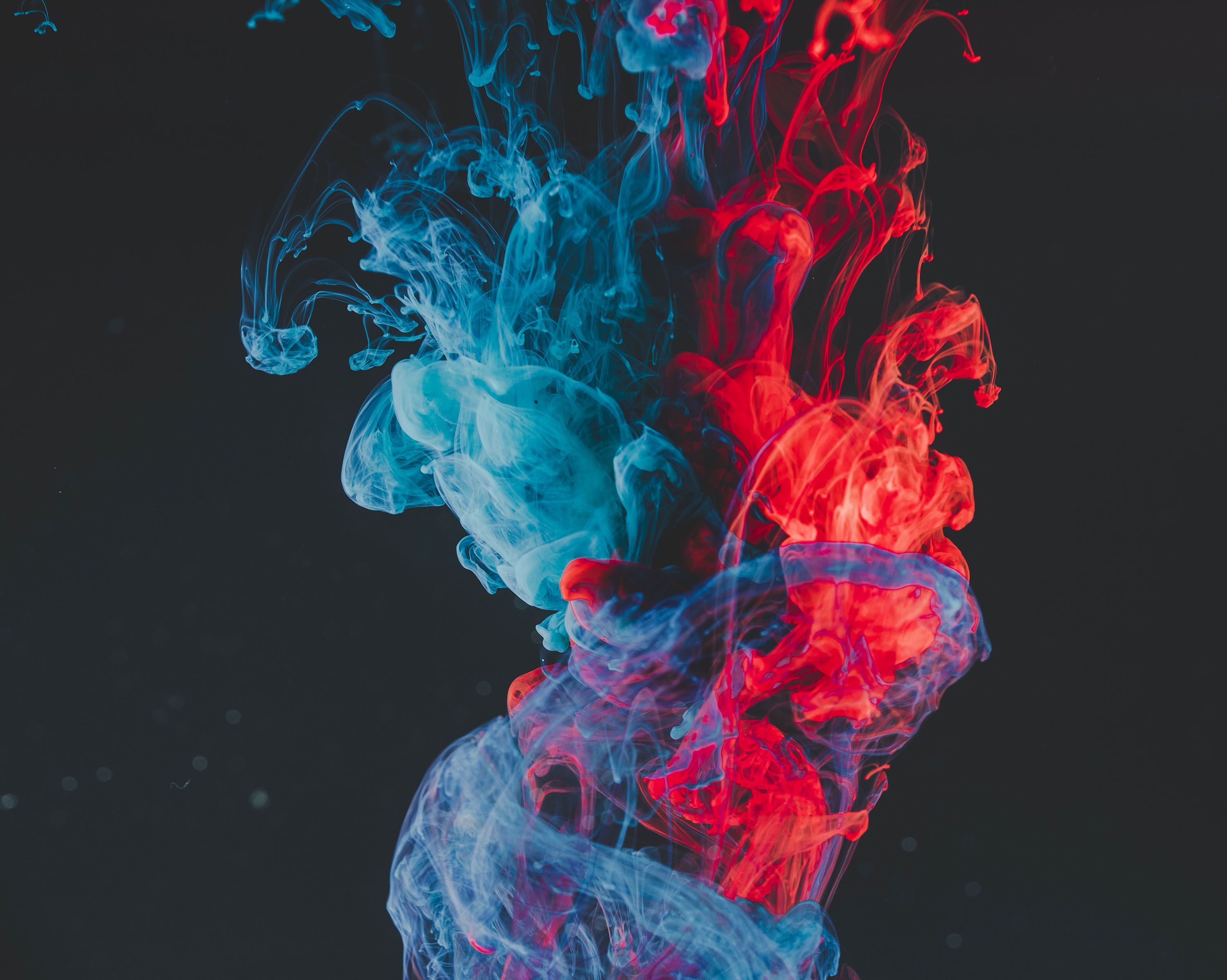 Fumo colorato rosso e blu, 3000x2397 2K+, Monitor Gaming