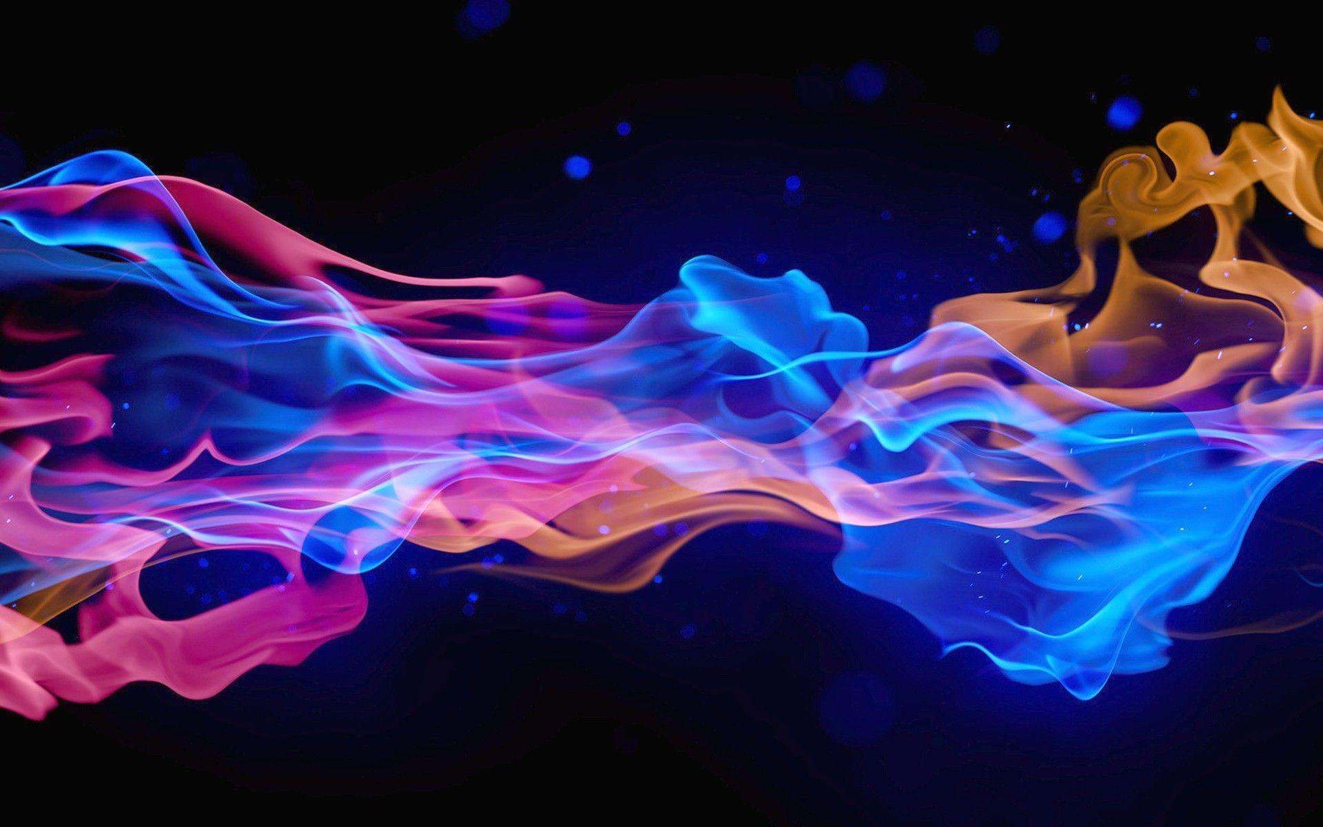 Fumo colorato blu rosa arancione, 1920x1200 WUXGA, Laptop