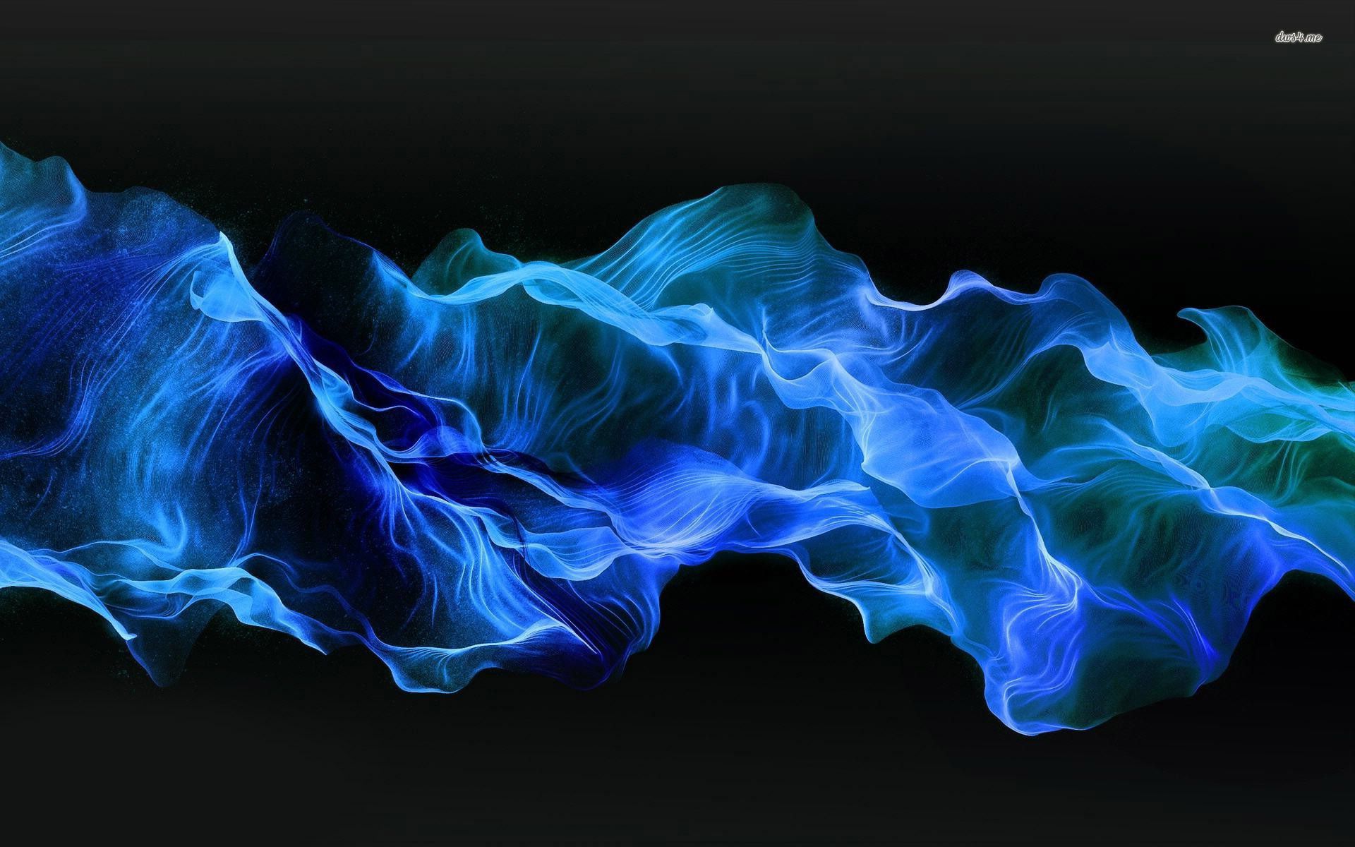Fumo blu astratto su nero, 1920x1200 Full HD+ WUXGA, PC Desktop