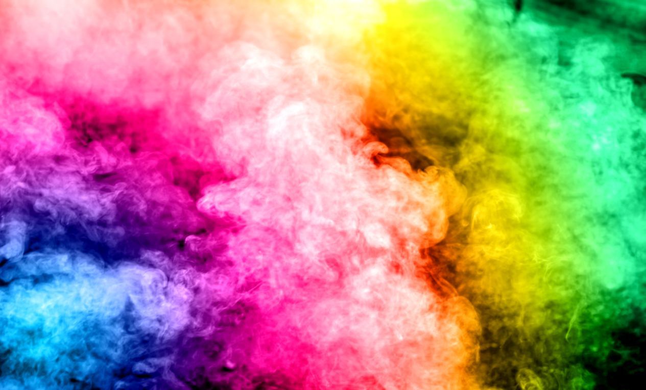 Fumo colorato arcobaleno astratto, 1265x765 HD, Desktop