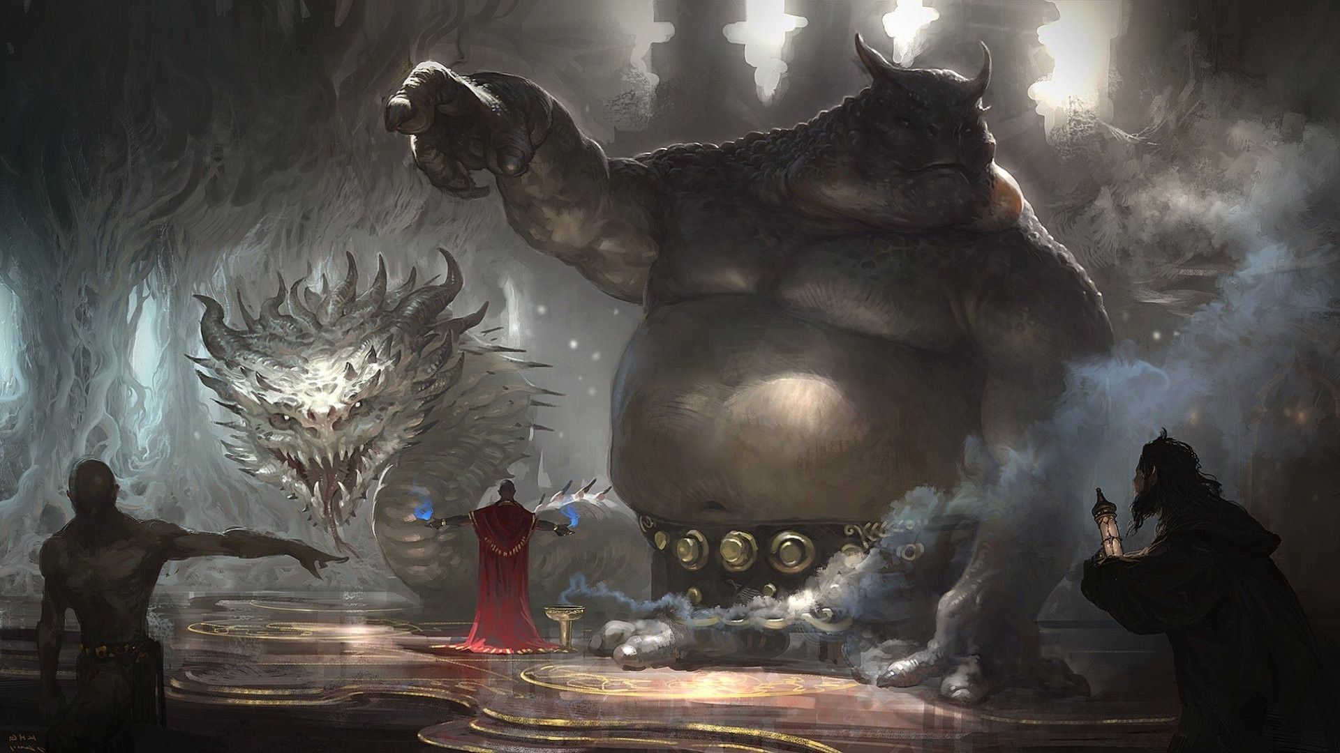 Mago troll gigante caverna, 1920x1080 Full HD, PC Desktop