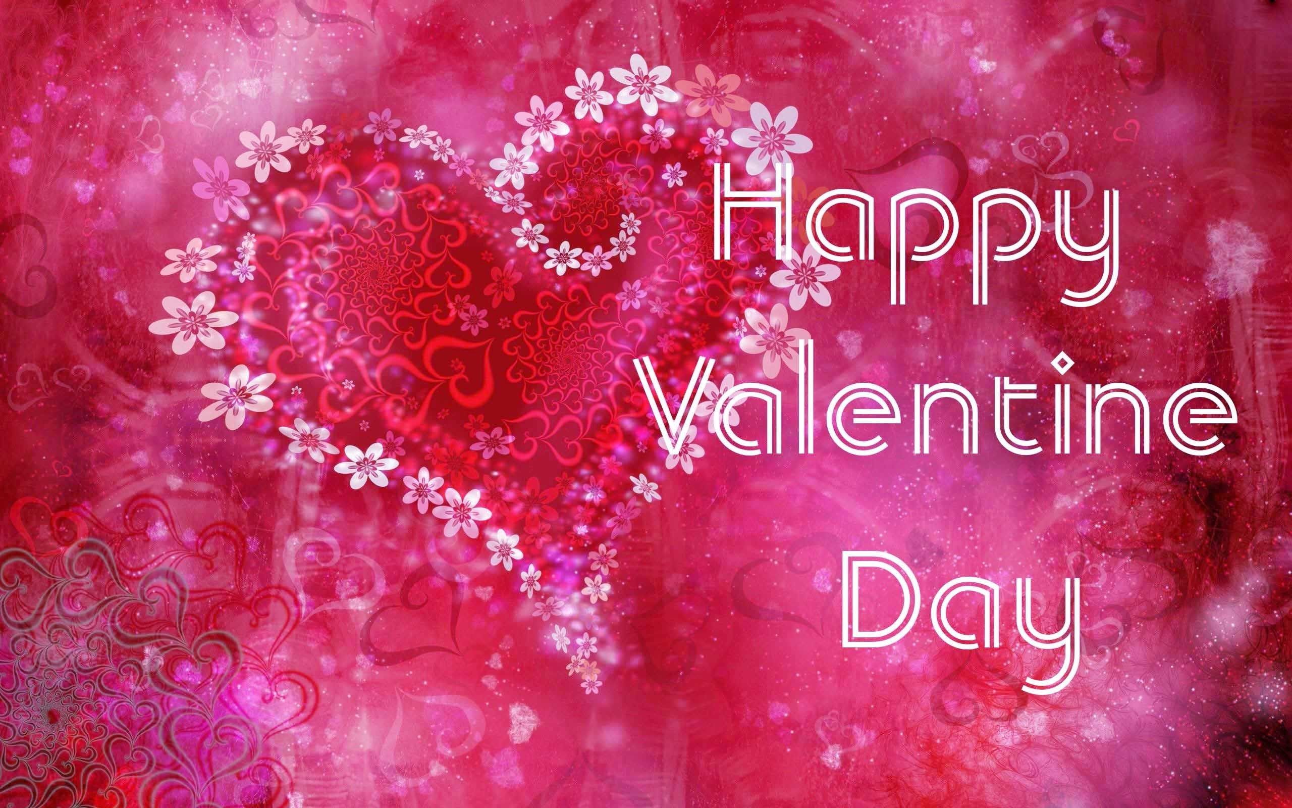 Cuore rosa con fiori, 2560x1600 WQXGA, PC Desktop