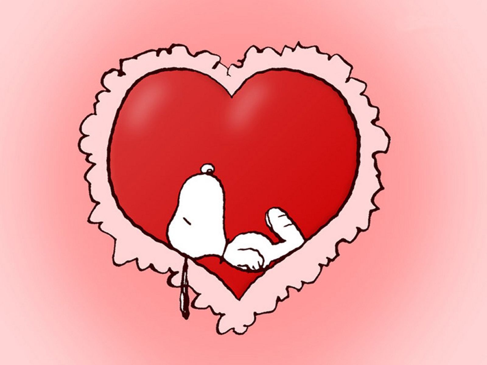 Snoopy cuore rosso San Valentino, 1600x1200 900p, Desktop