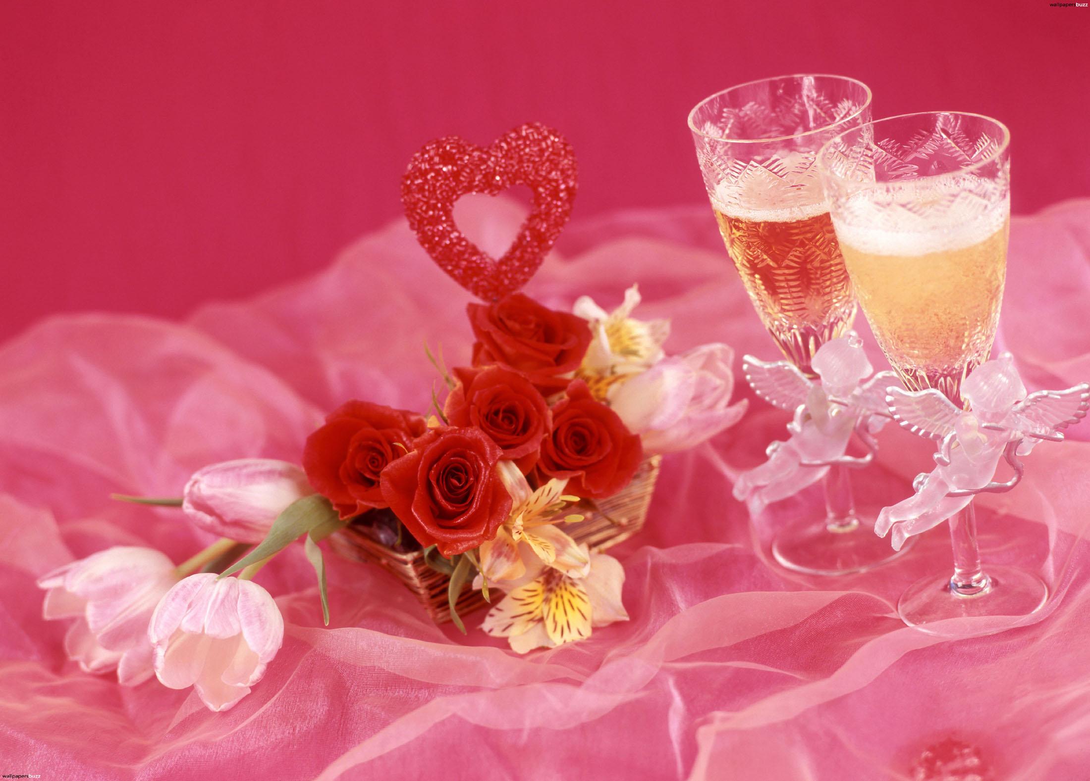 Rose rosse e champagne rosa, 2200x1578 Hi-Res, PC Desktop