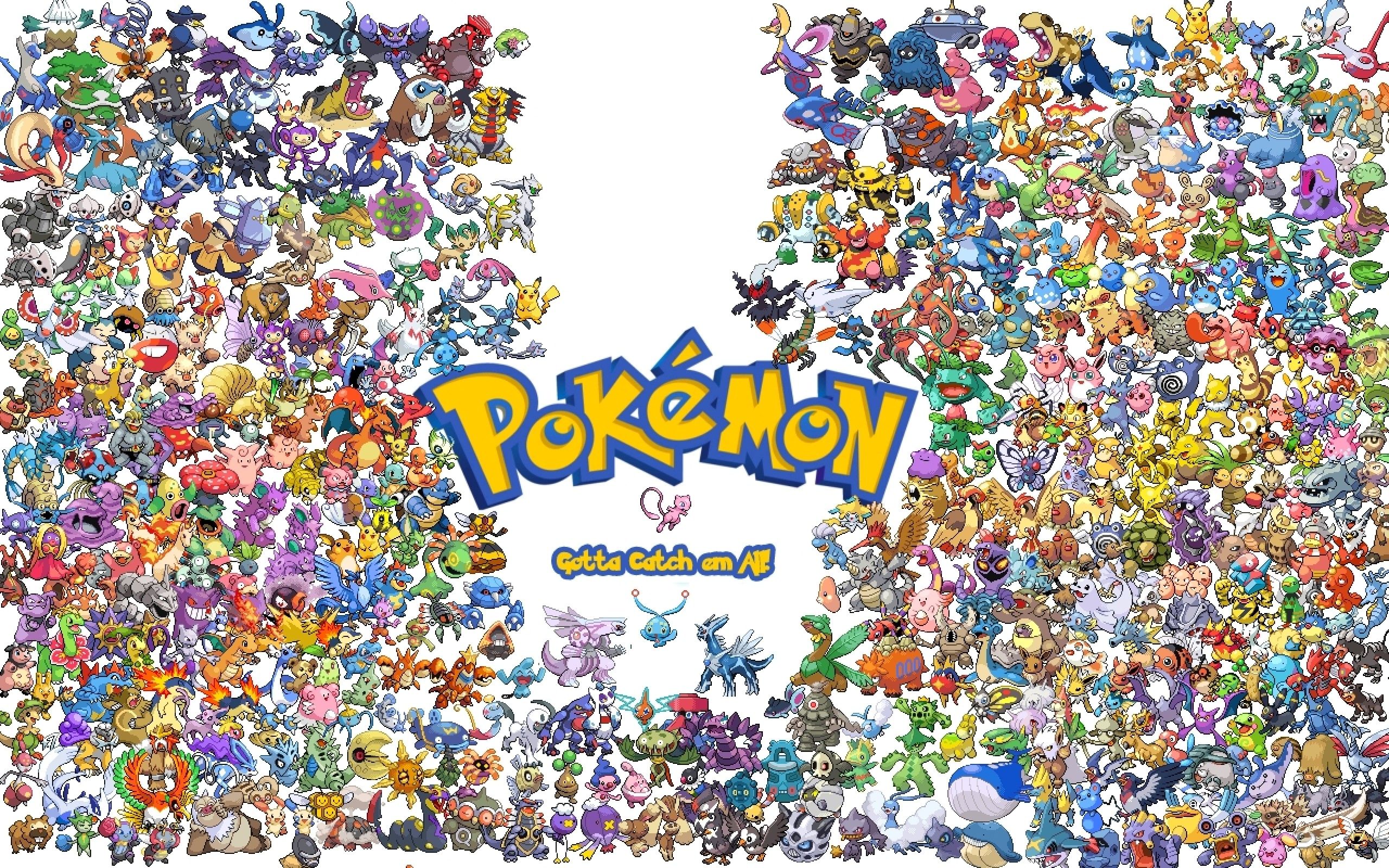 Collage tutti i Pokémon, 2560x1600 WQXGA, Desktop