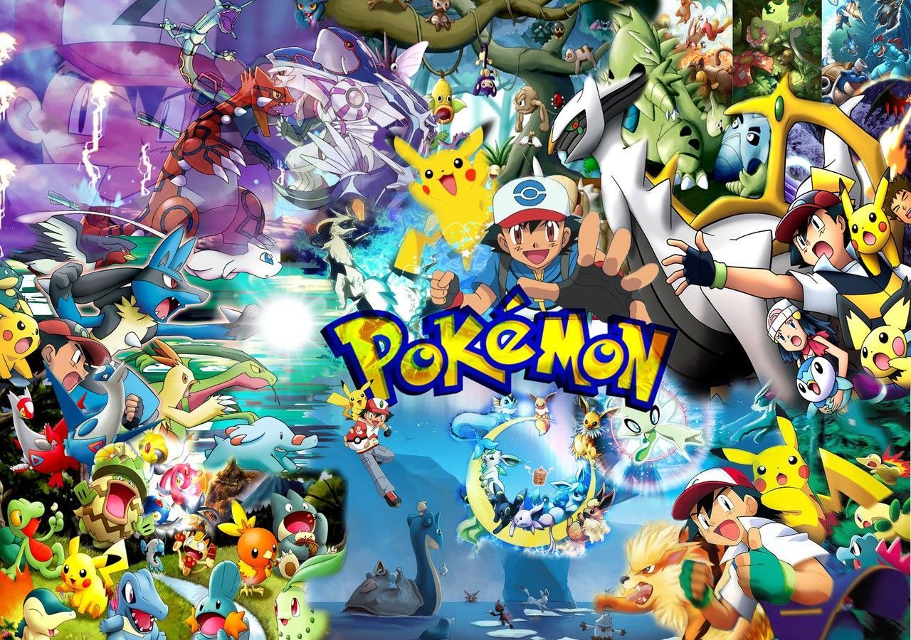 Collage personaggi Pokémon, 1280x900 HD, Desktop
