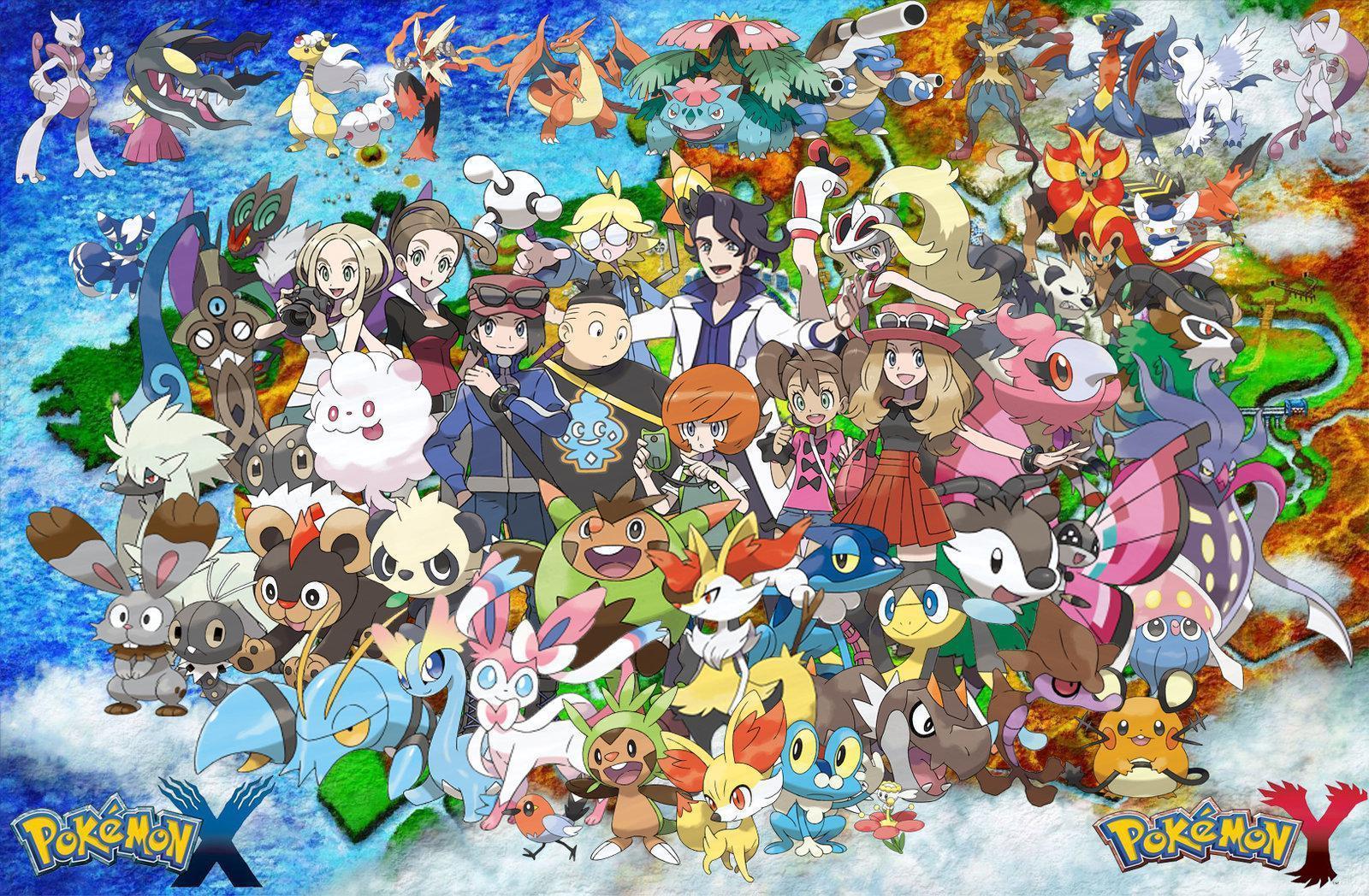 Pokémon X e Y collage, 1600x1048 HD, PC