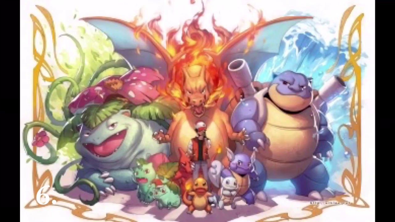 Pokémon starter evoluzioni gruppo, 1280x720 720p, PC