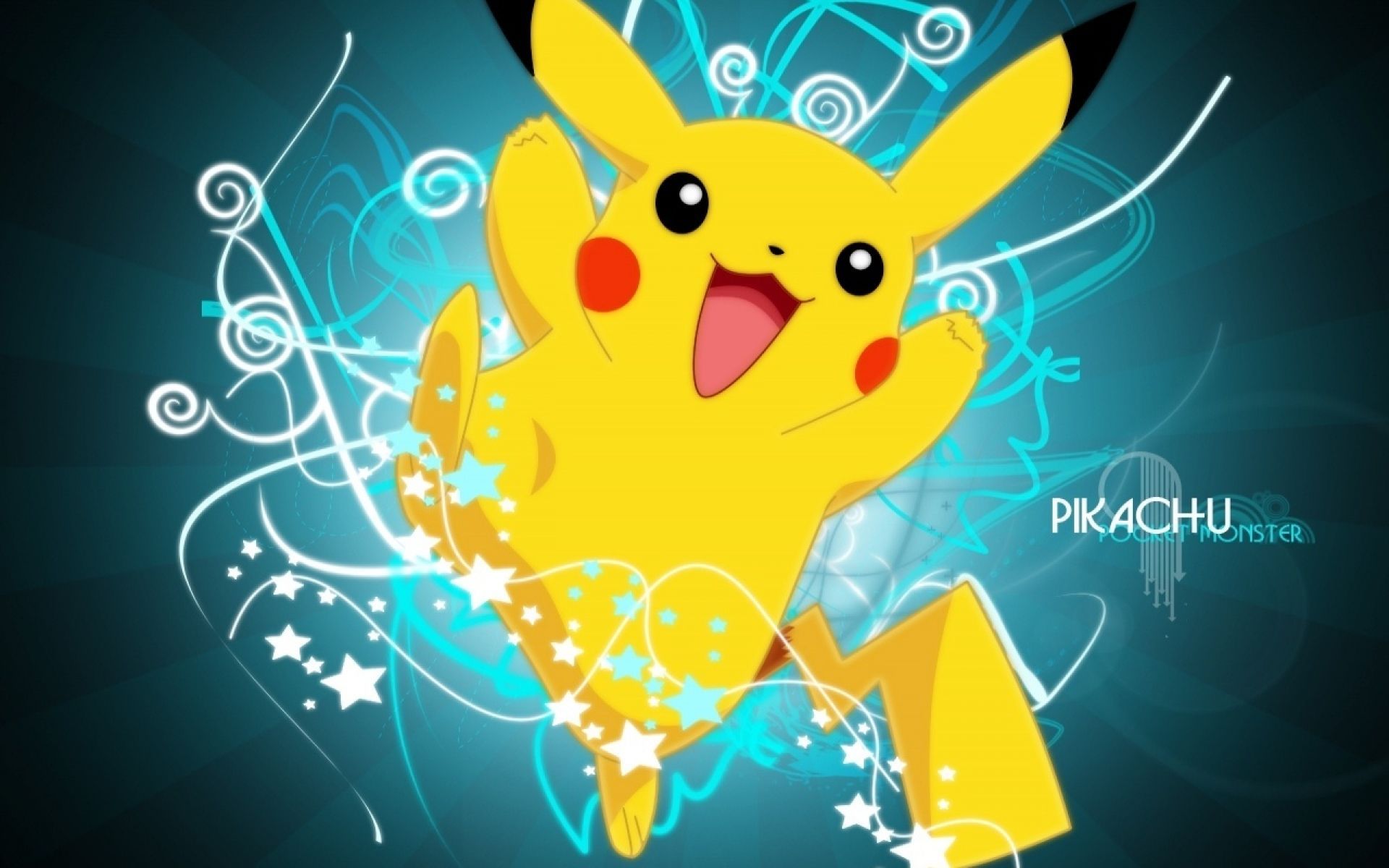 Pikachu Pokémon sfondo blu, 1920x1200 Full HD+ WUXGA, iMac