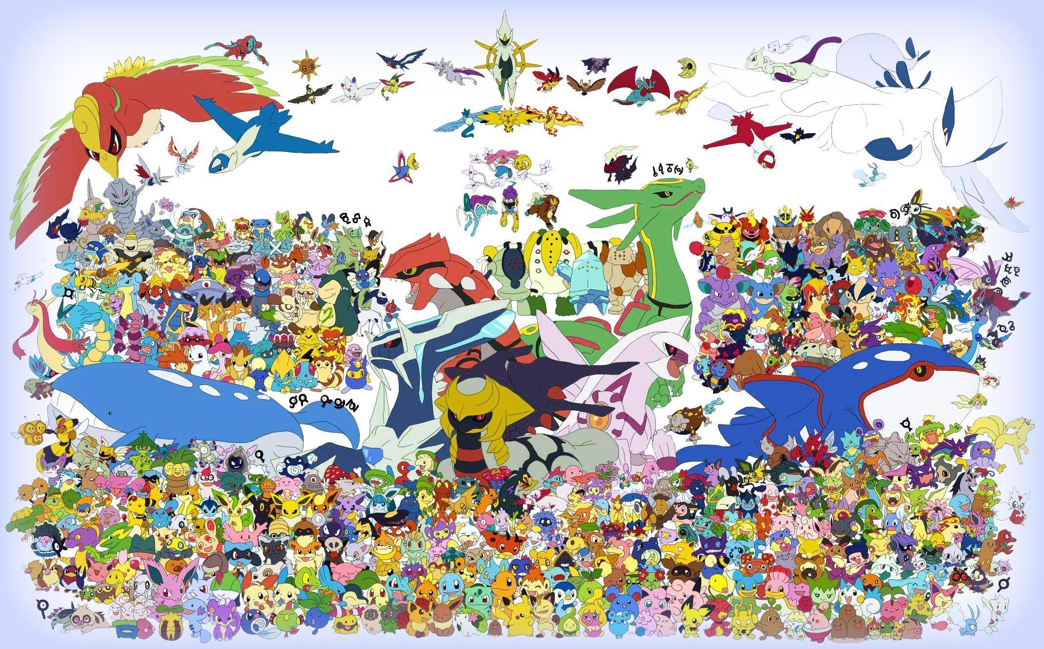 Collage di tutti Pokémon, 2136x1329 Hi-Res, PC