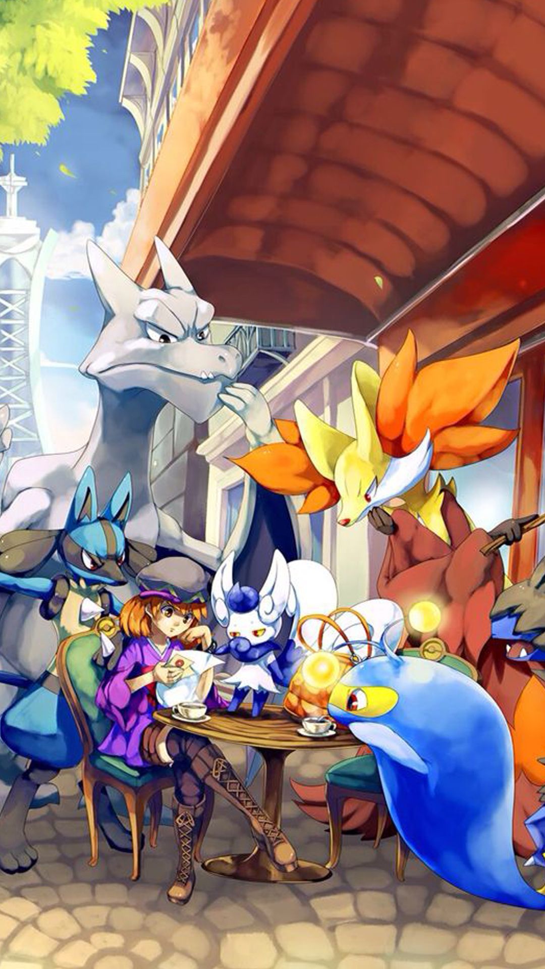 Pokémon al caffè insieme, 1080x1920 Verticale, Samsung Galaxy