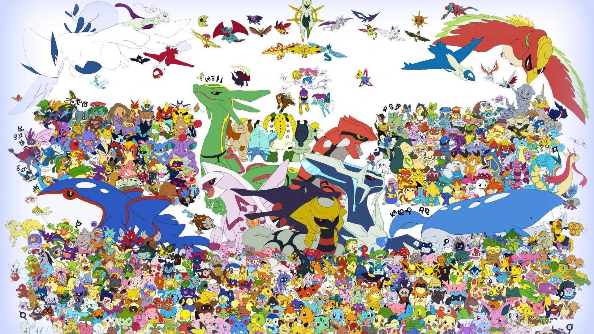 Collage tutti Pokémon insieme, 1920x1080 Full HD 1080p, Desktop