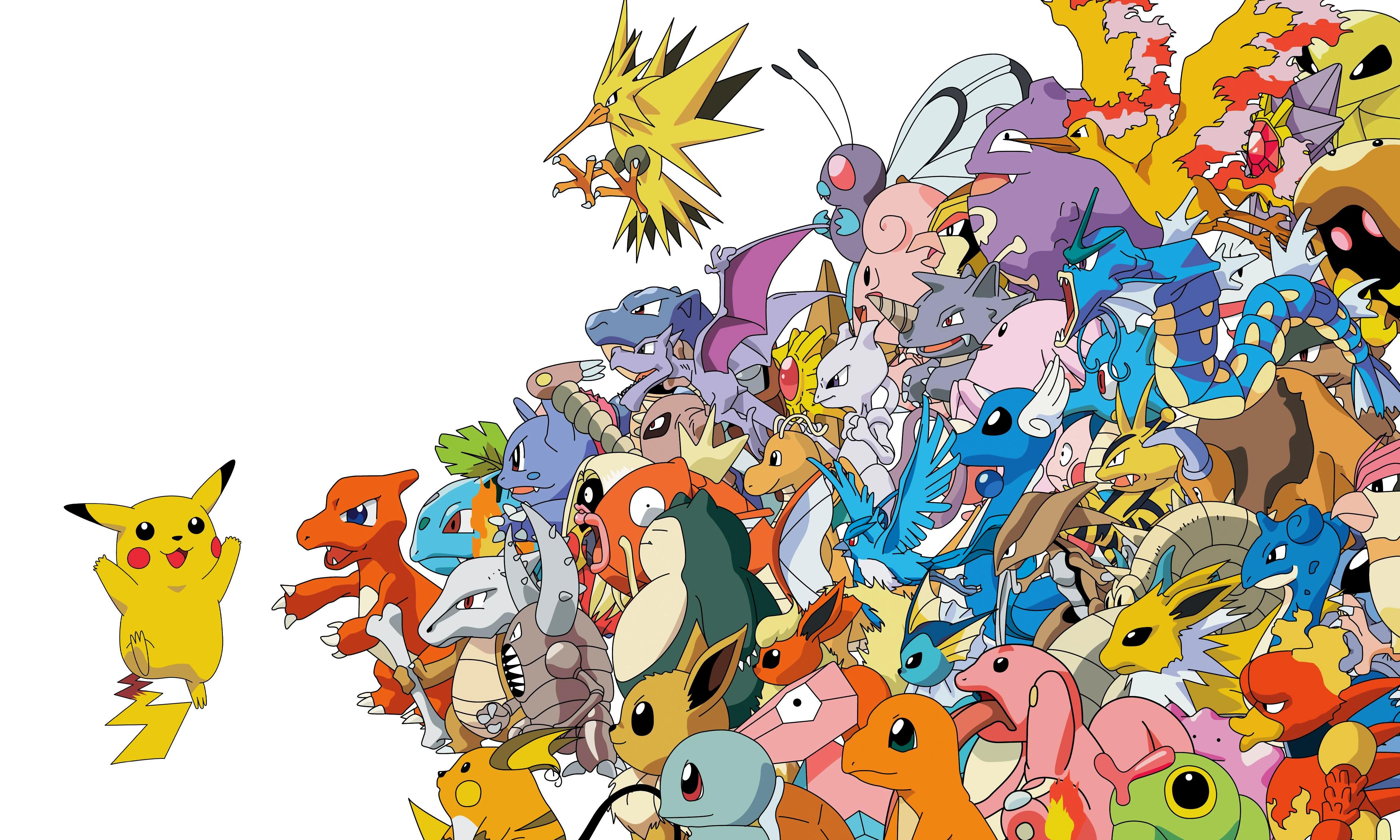 Gruppo Pokémon prima generazione, 4724x2835 4K Ultra HD, Monitor 4K