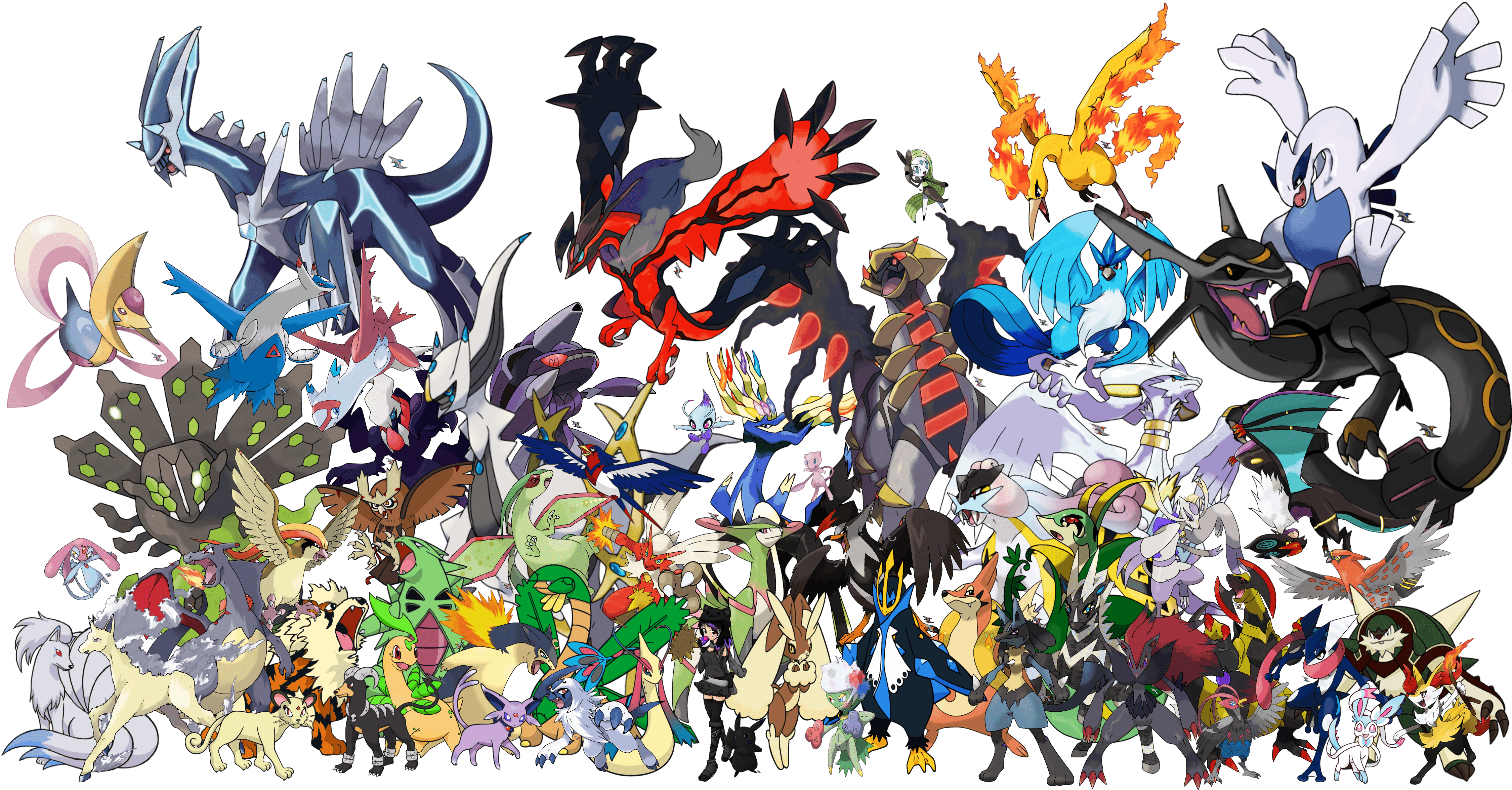 Pokémon leggendari gruppo, 4500x2350 4K, Desktop 4K
