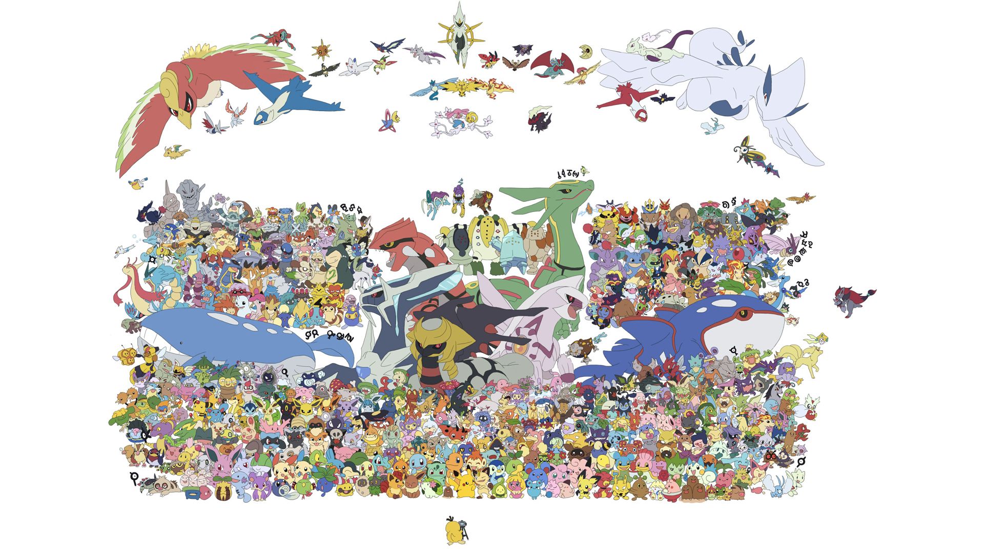 Collage di tutti i Pokémon, 1920x1080 Full HD, Laptop