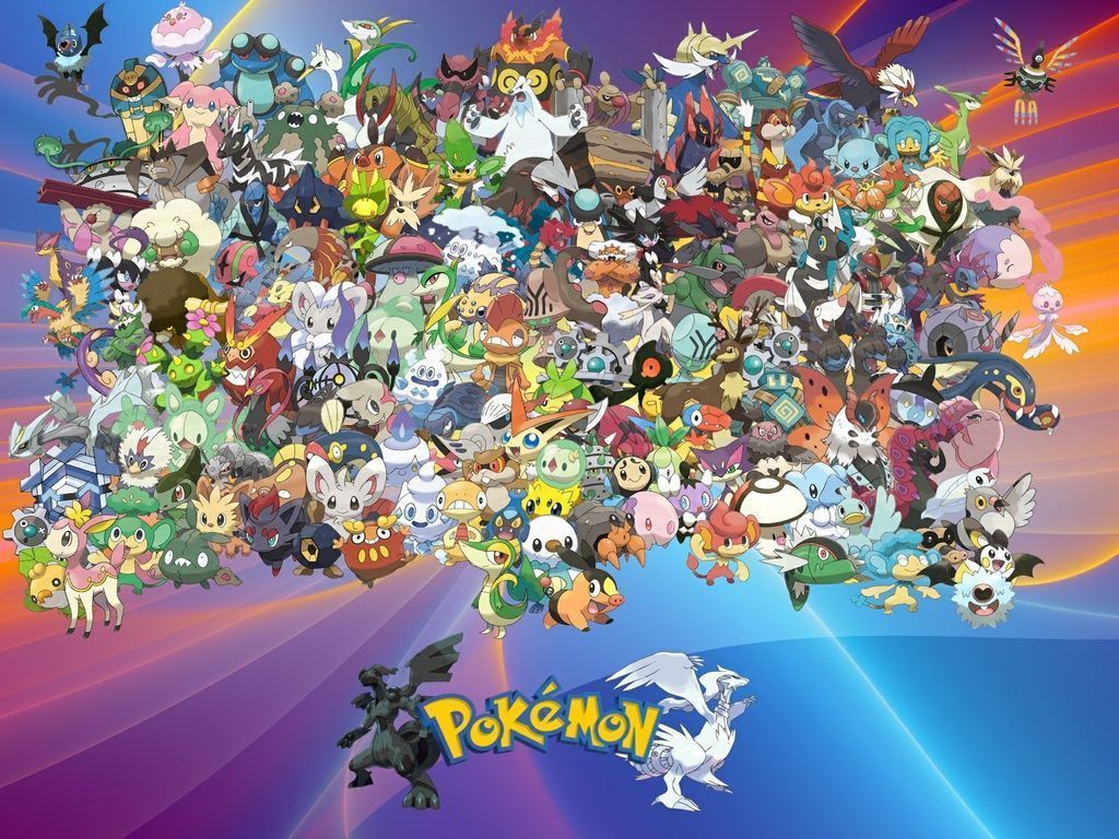 Collage tutti Pokémon, 1024x768 HD, PC