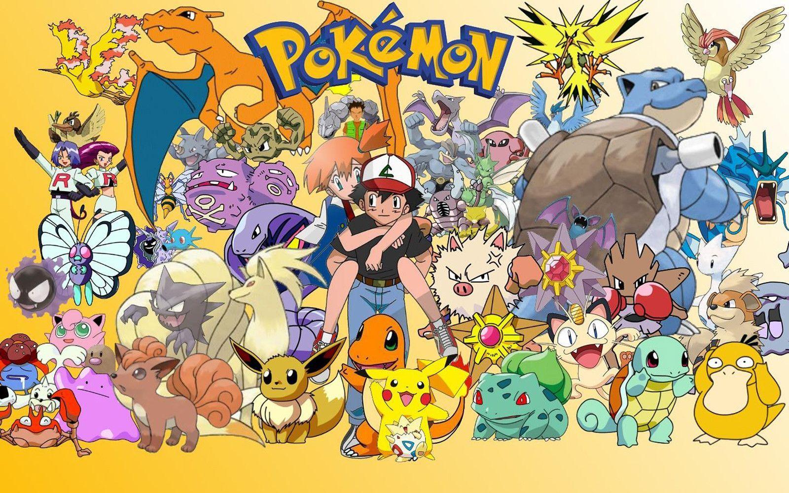 Collage personaggi Pokémon, 1600x1000 HD, Lenovo Legion