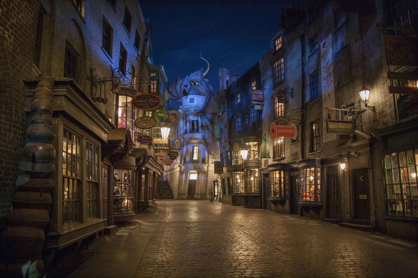Diagon Alley di notte, 1400x933 HD, Desktop